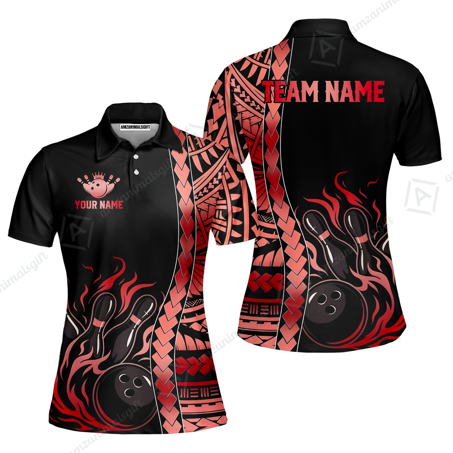 Women Polo||Red