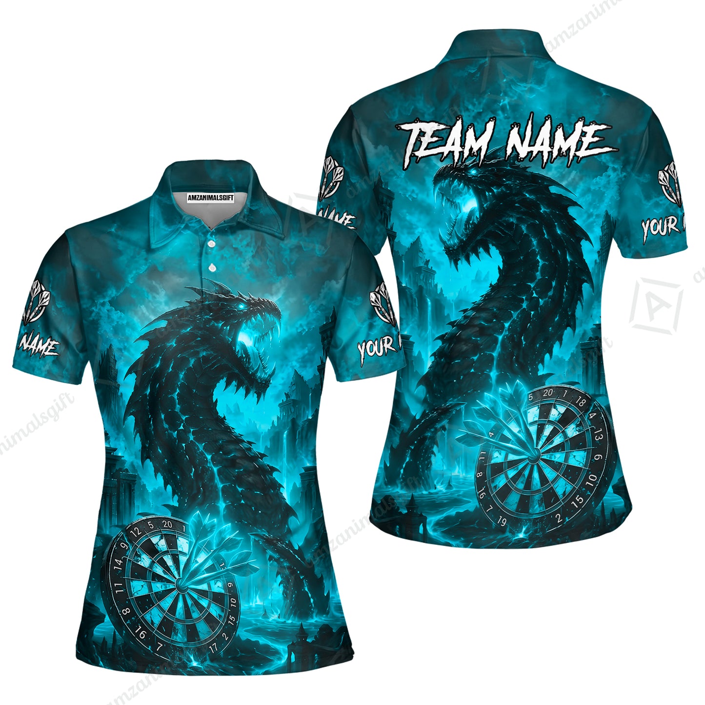 Women Polo Shirt||Turquoise