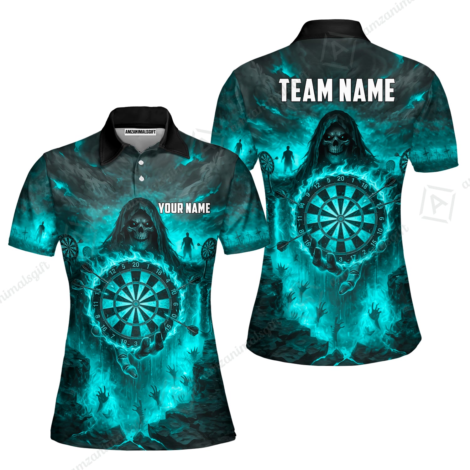 Women Polo||Turquoise