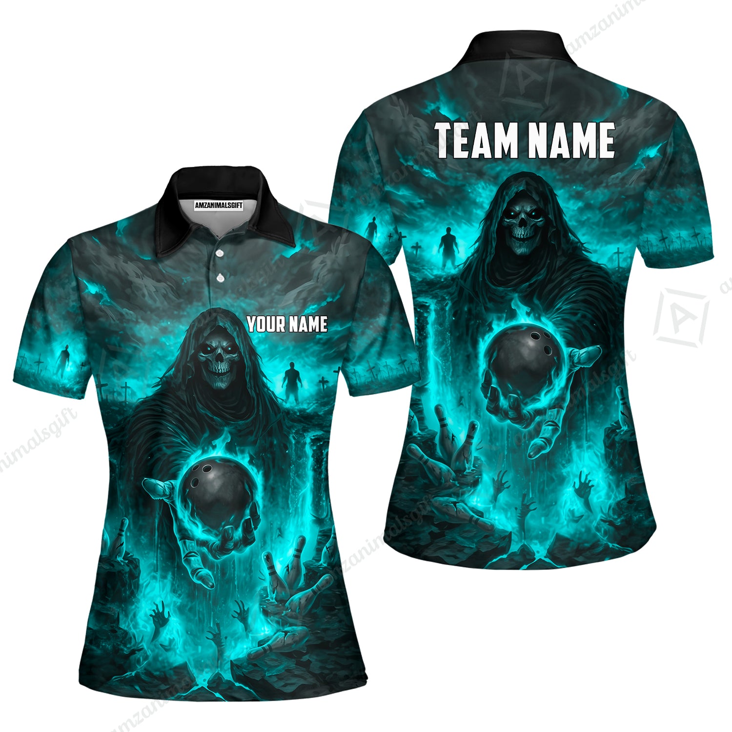 Women Polo||Turquoise