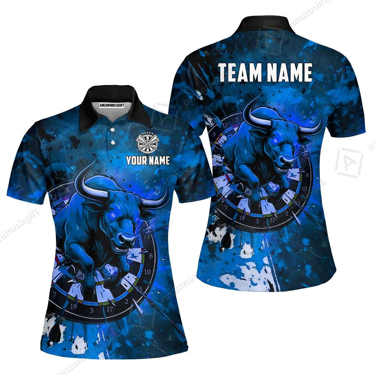 Custom Darts Team Jersey, Personalized Raging Bull Jersey Shirt For Players With Name & Team Name