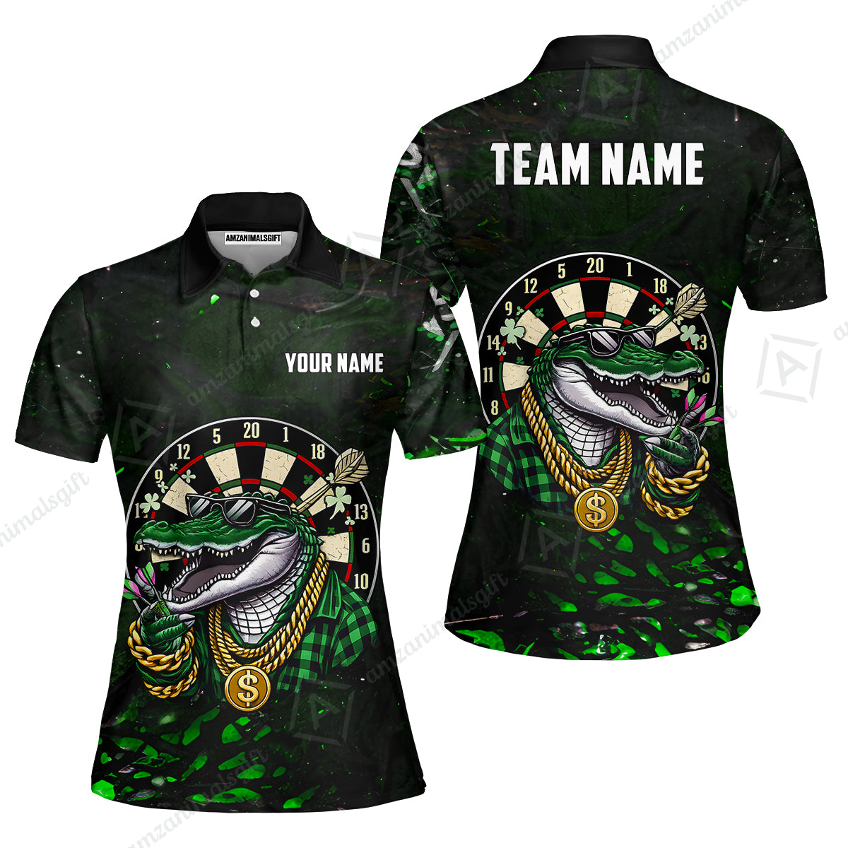 Custom Darts Team Jersey, Personalized Alligator Dart Jersey Shirt For Players With Name & Team Name