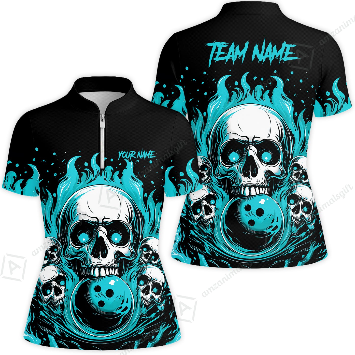 Women Jersey Shirt||Cyan