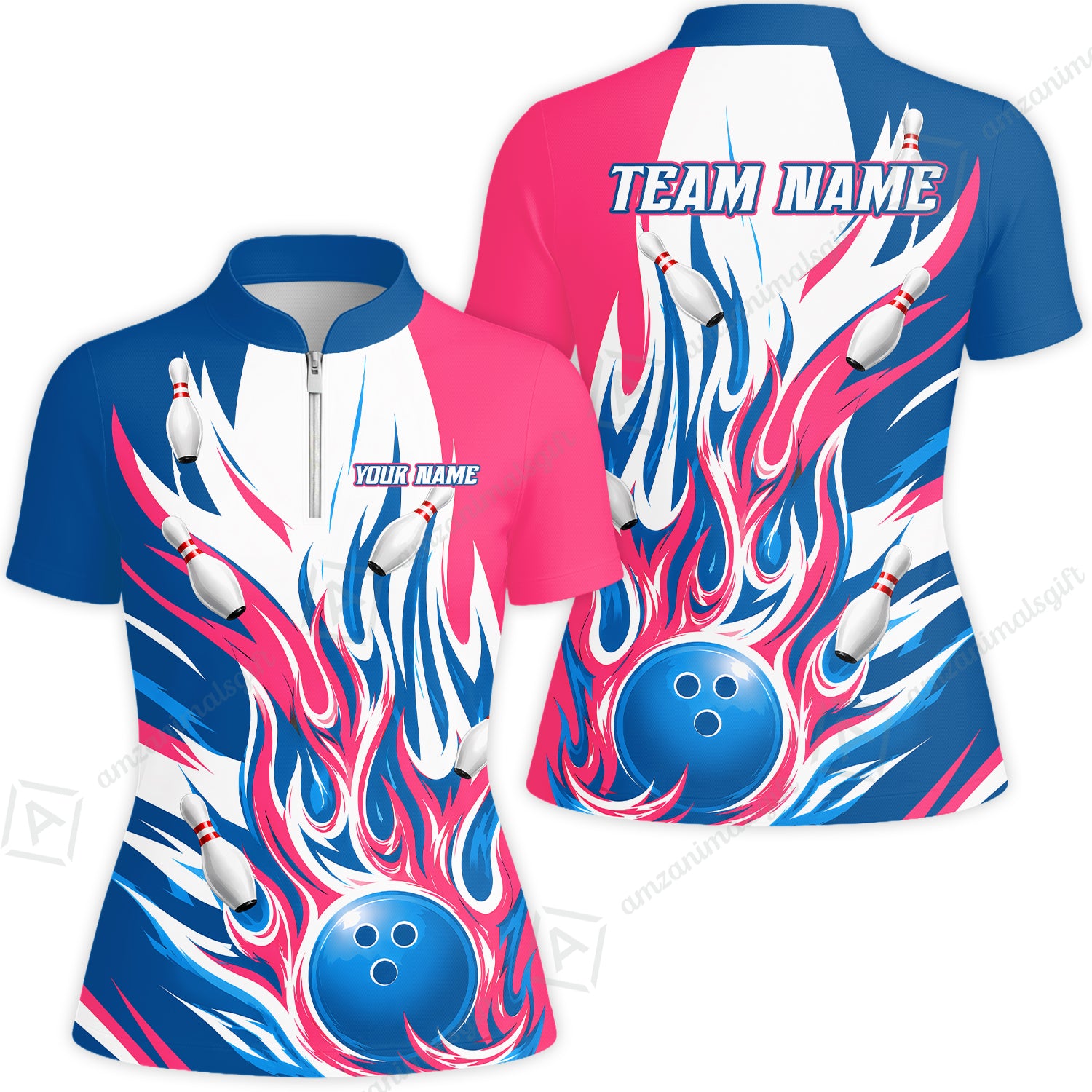 Women Jersey Shirt||Pink Cyan