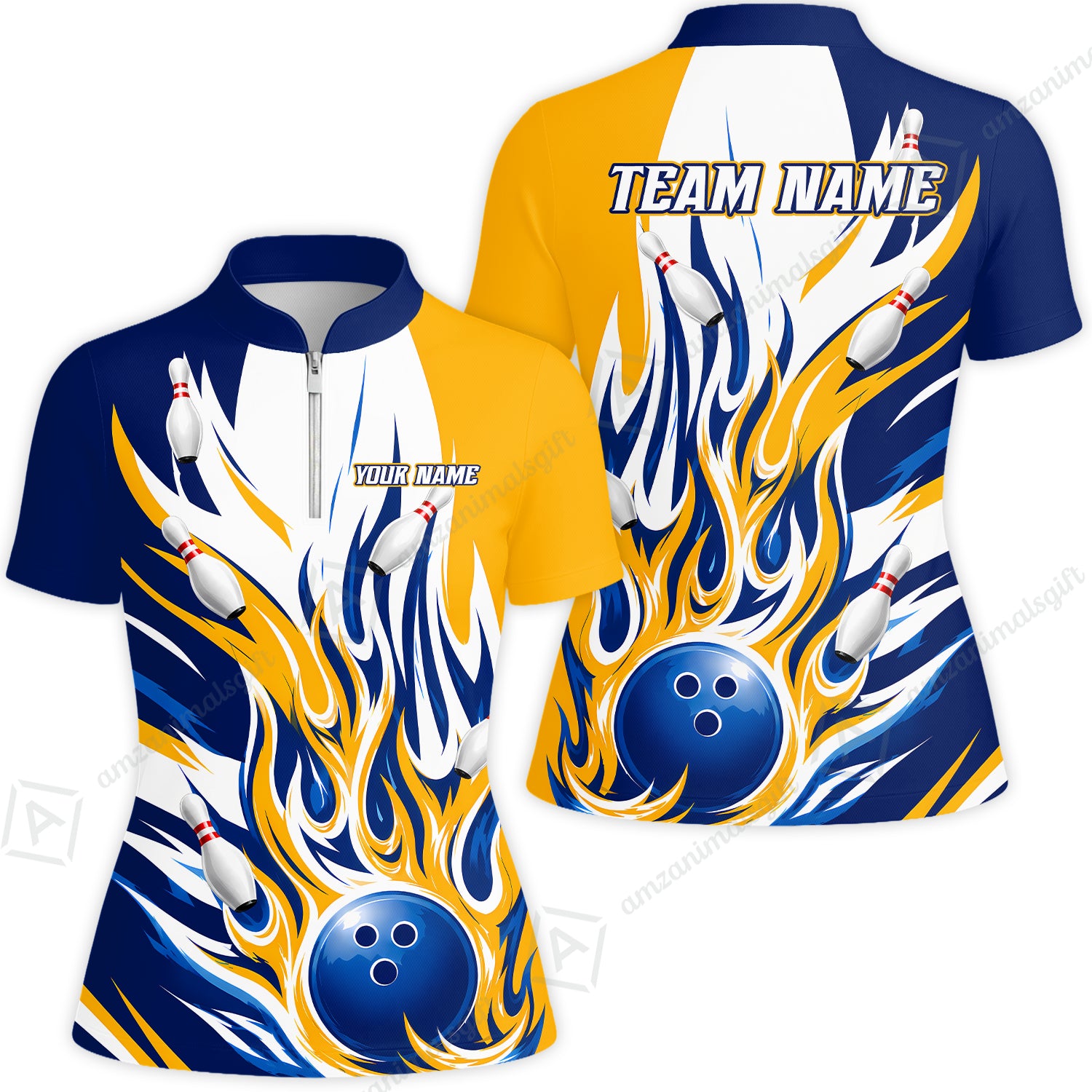 Women Jersey Shirt||Yellow Blue
