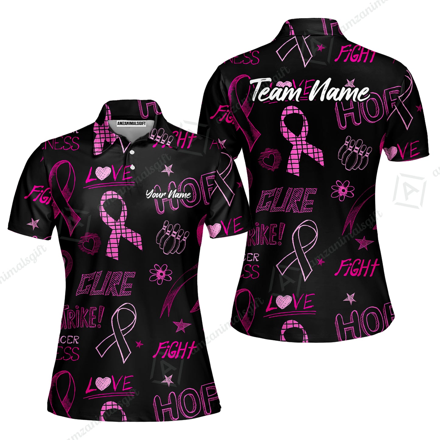 Women Polo||Black