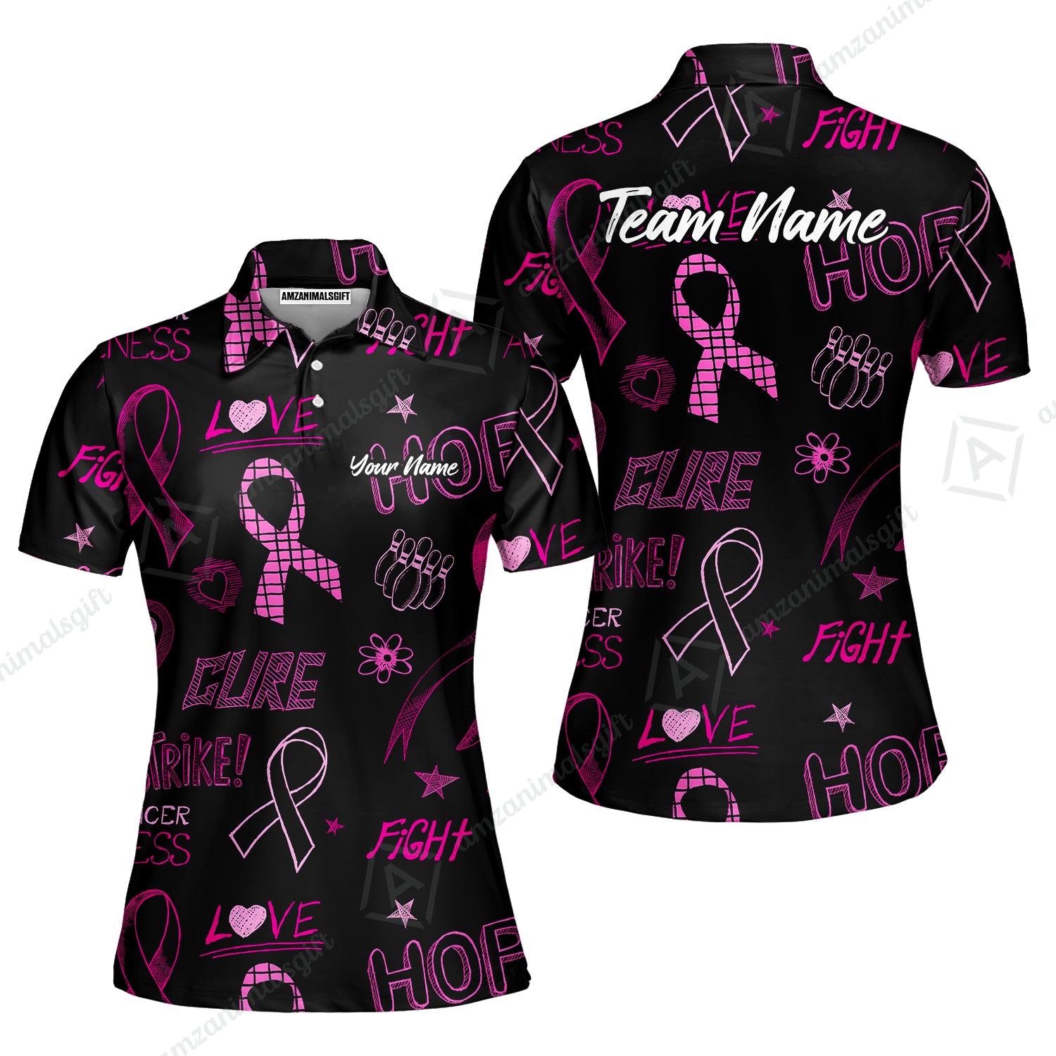 Women Polo||Black