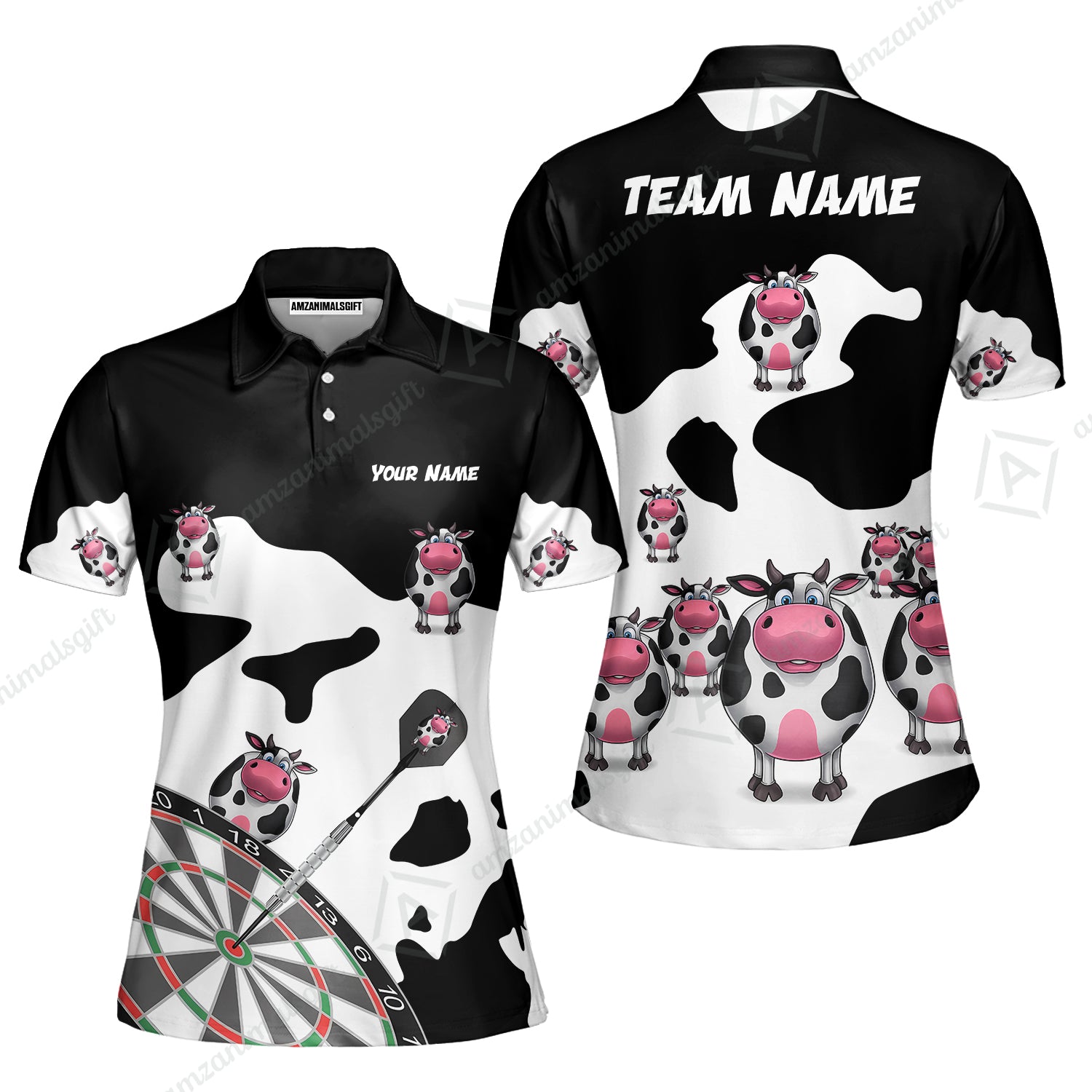 Women Polo Shirt||Black