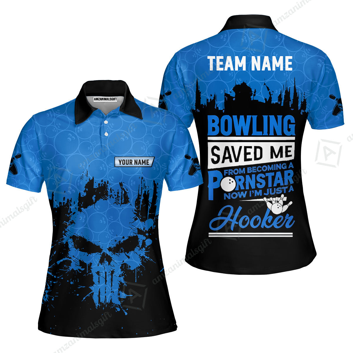 Women Polo||Blue
