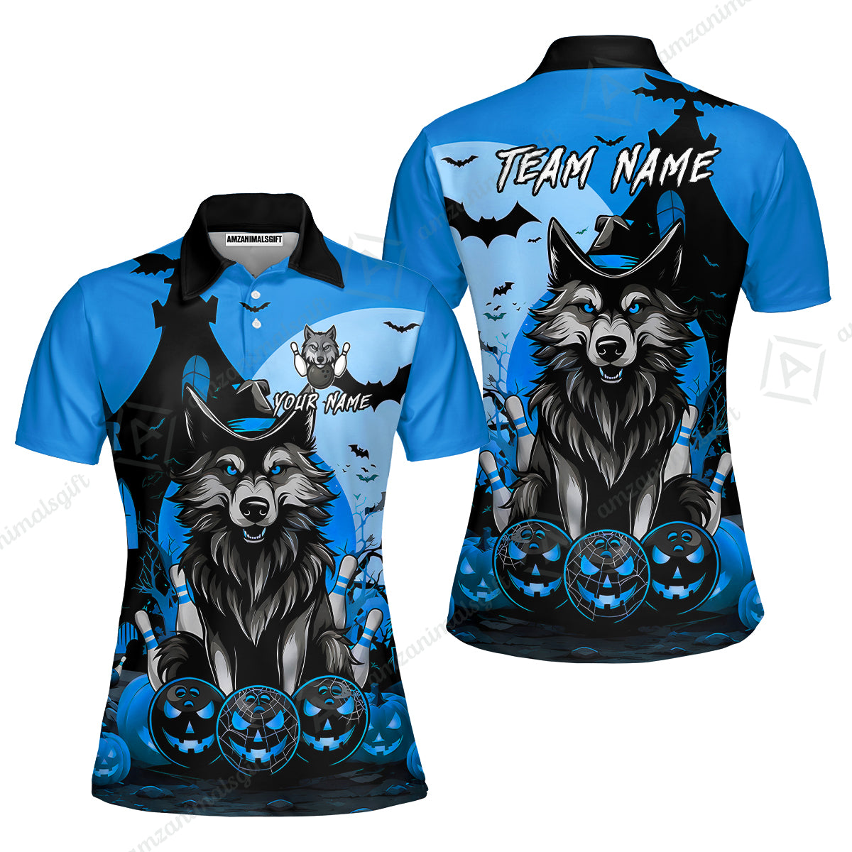 Women Polo||Blue