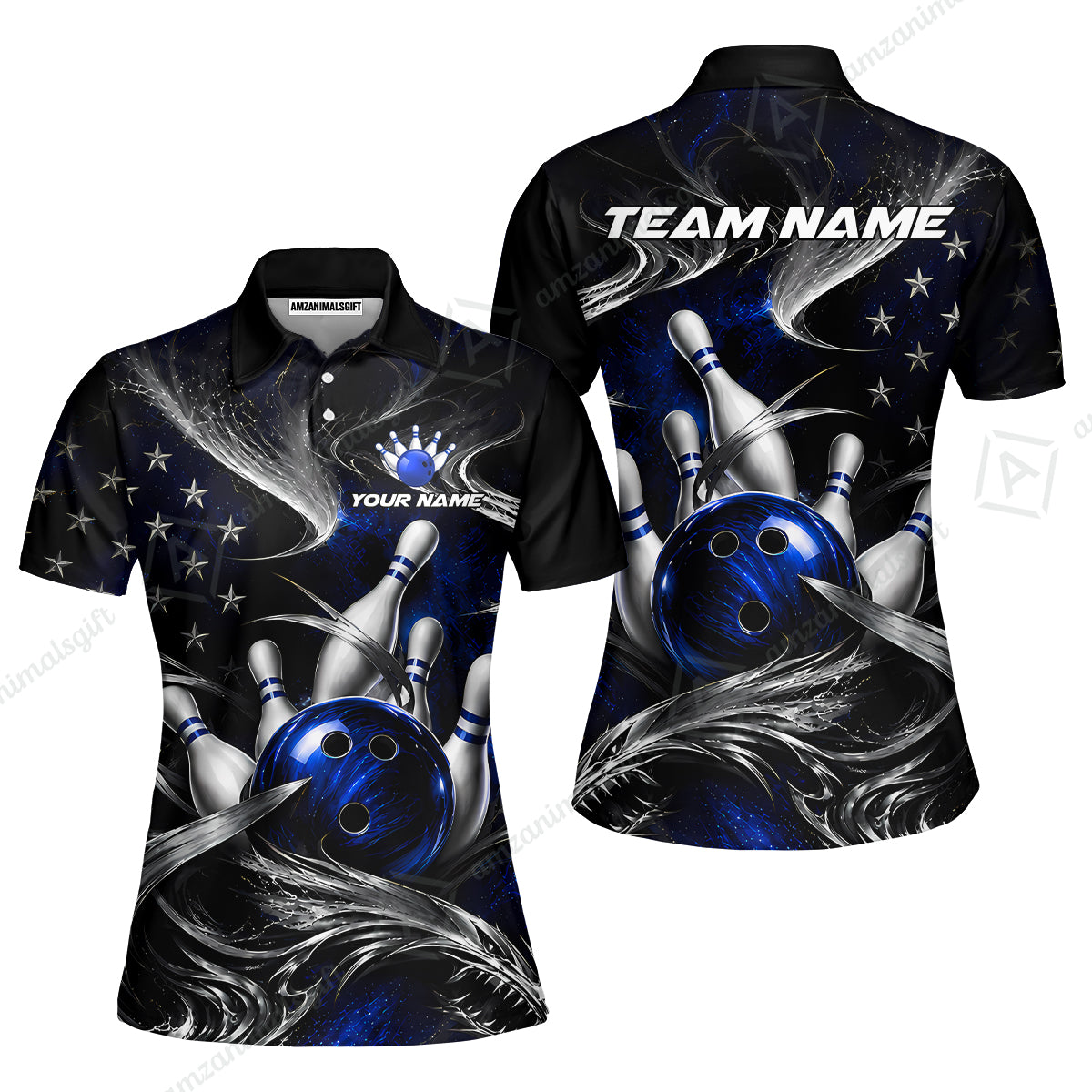 Women Polo||Blue