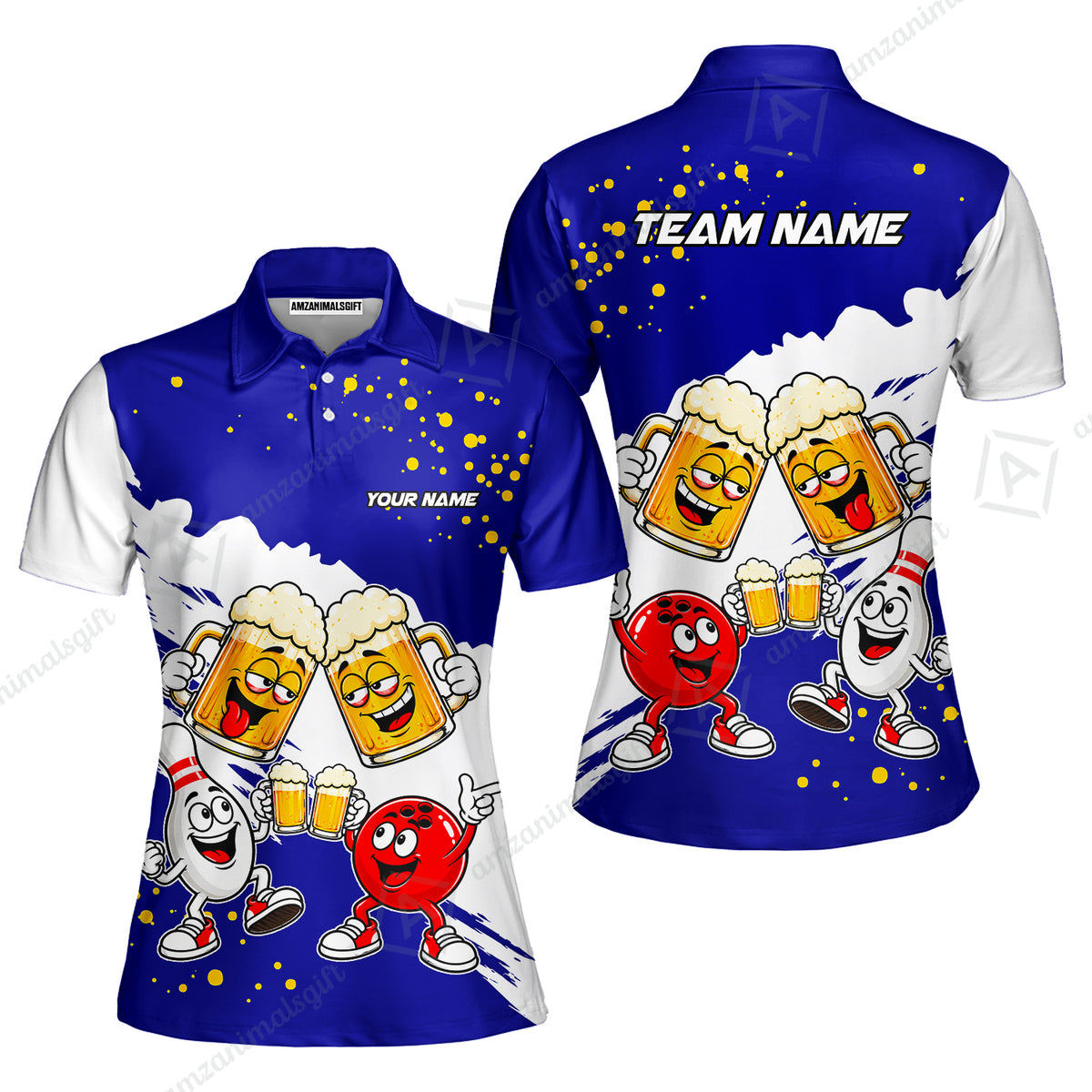 Women Polo||Blue