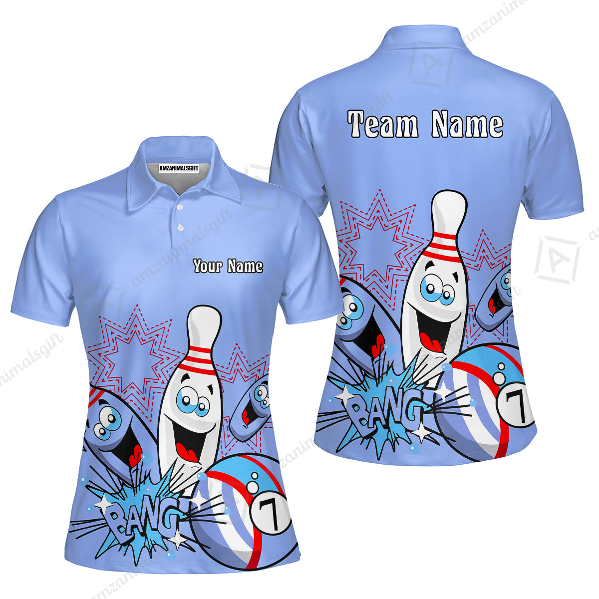 Women Polo||Blue