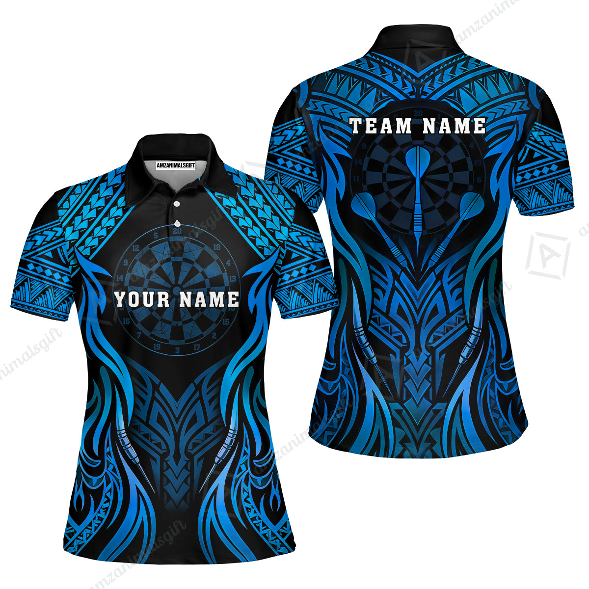 Women Polo Shirt||Blue
