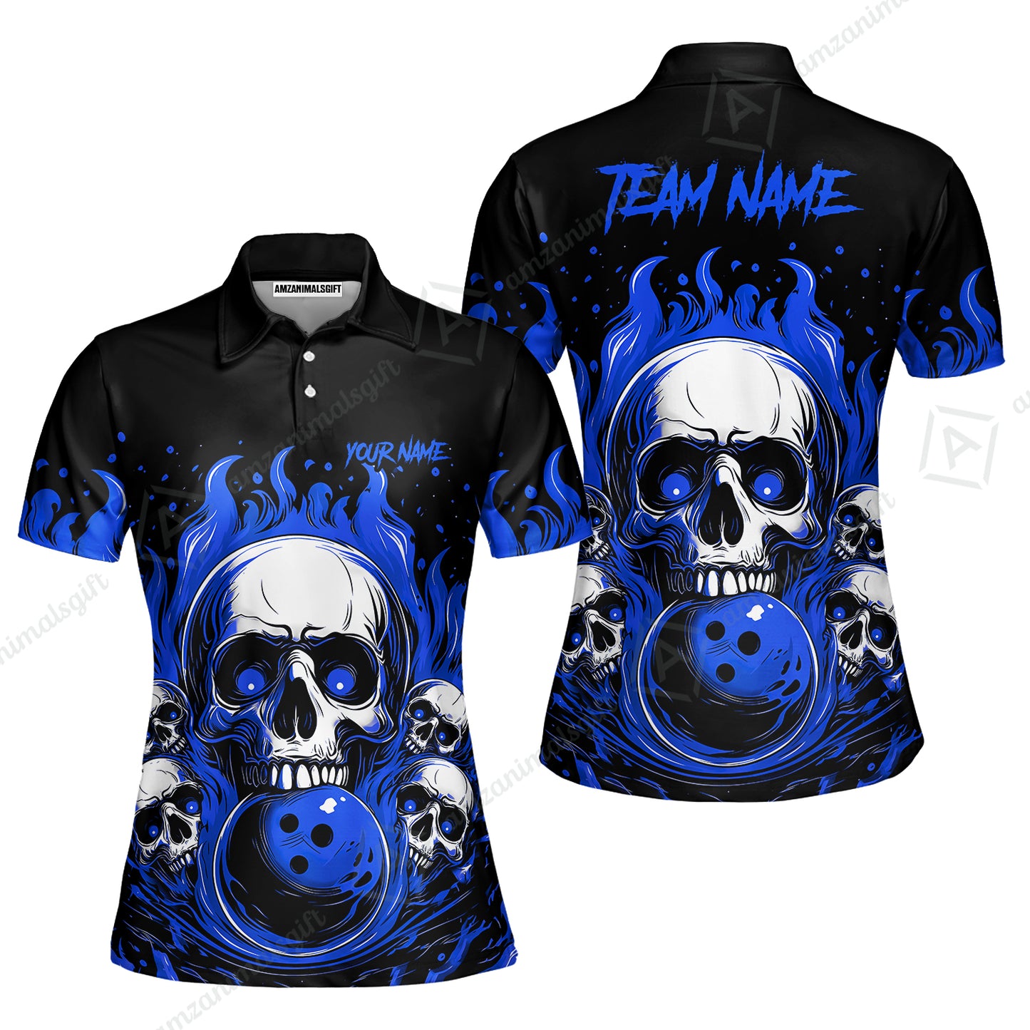 Women Polo||Blue