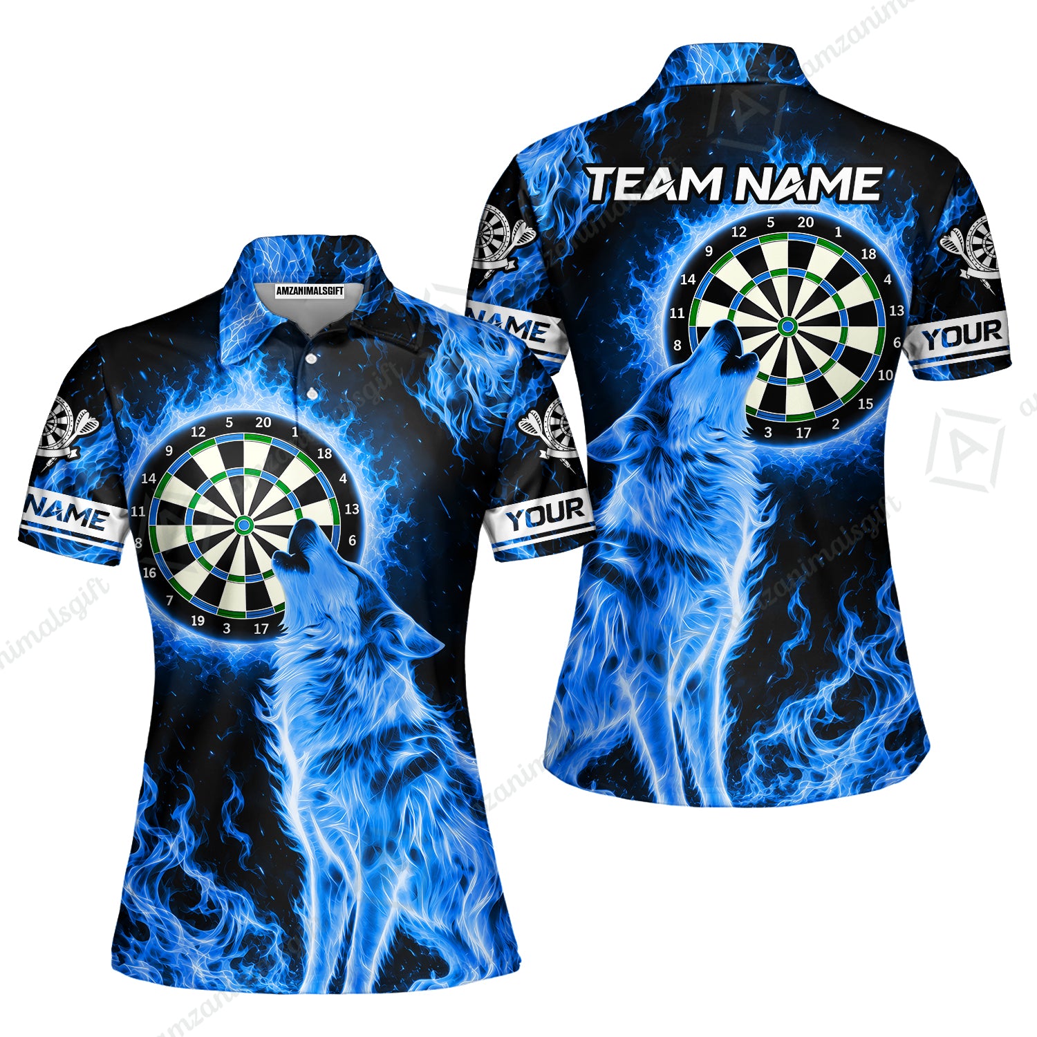 Women Polo Shirt||Blue