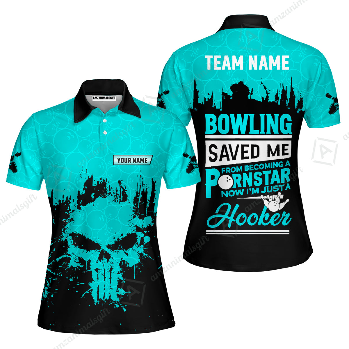 Women Polo||Cyan