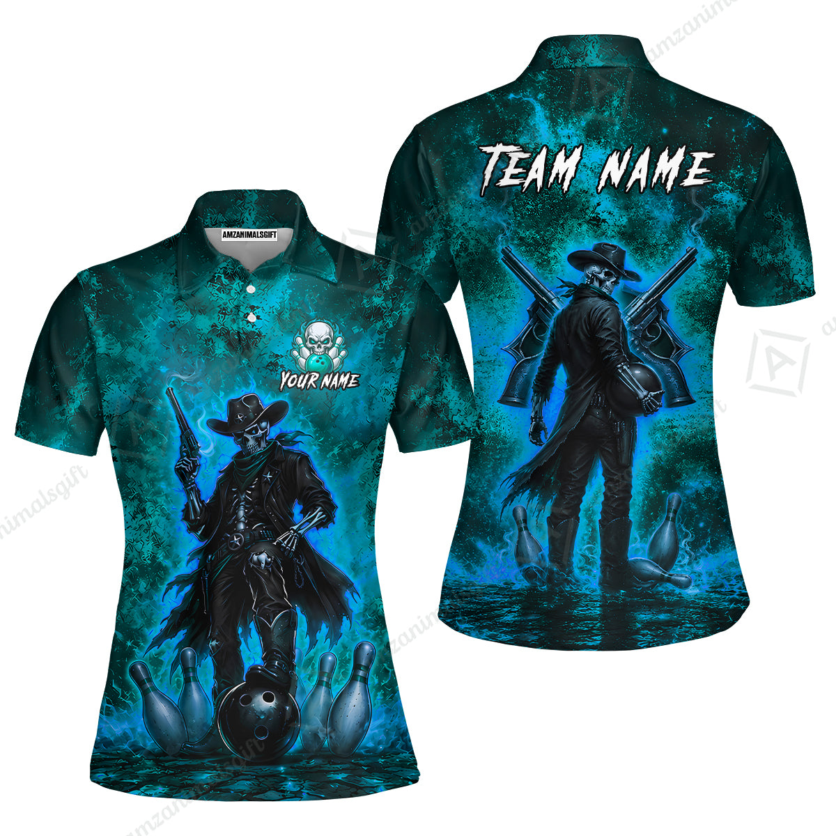 Women Polo||Cyan
