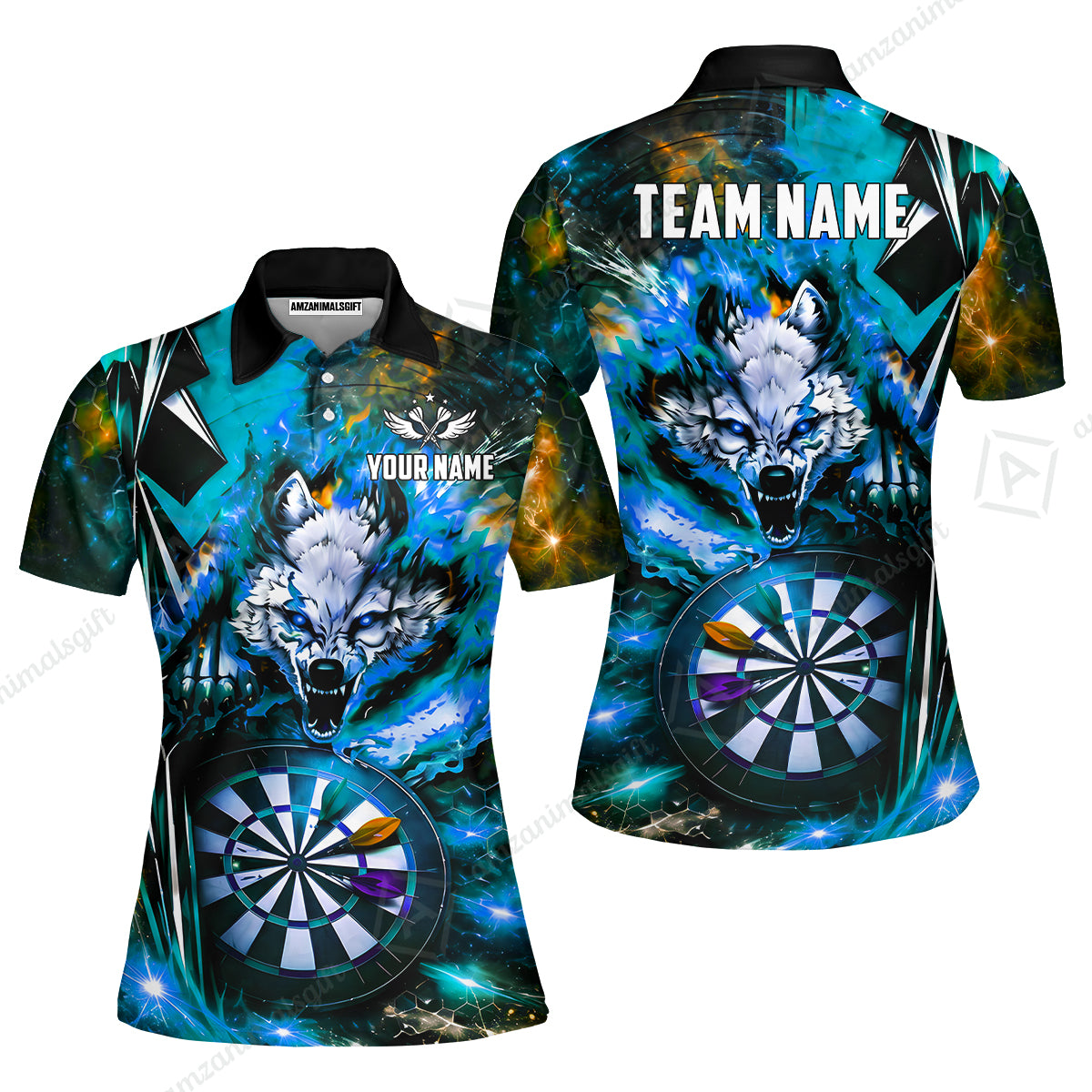 Women Polo Shirt||Cyan