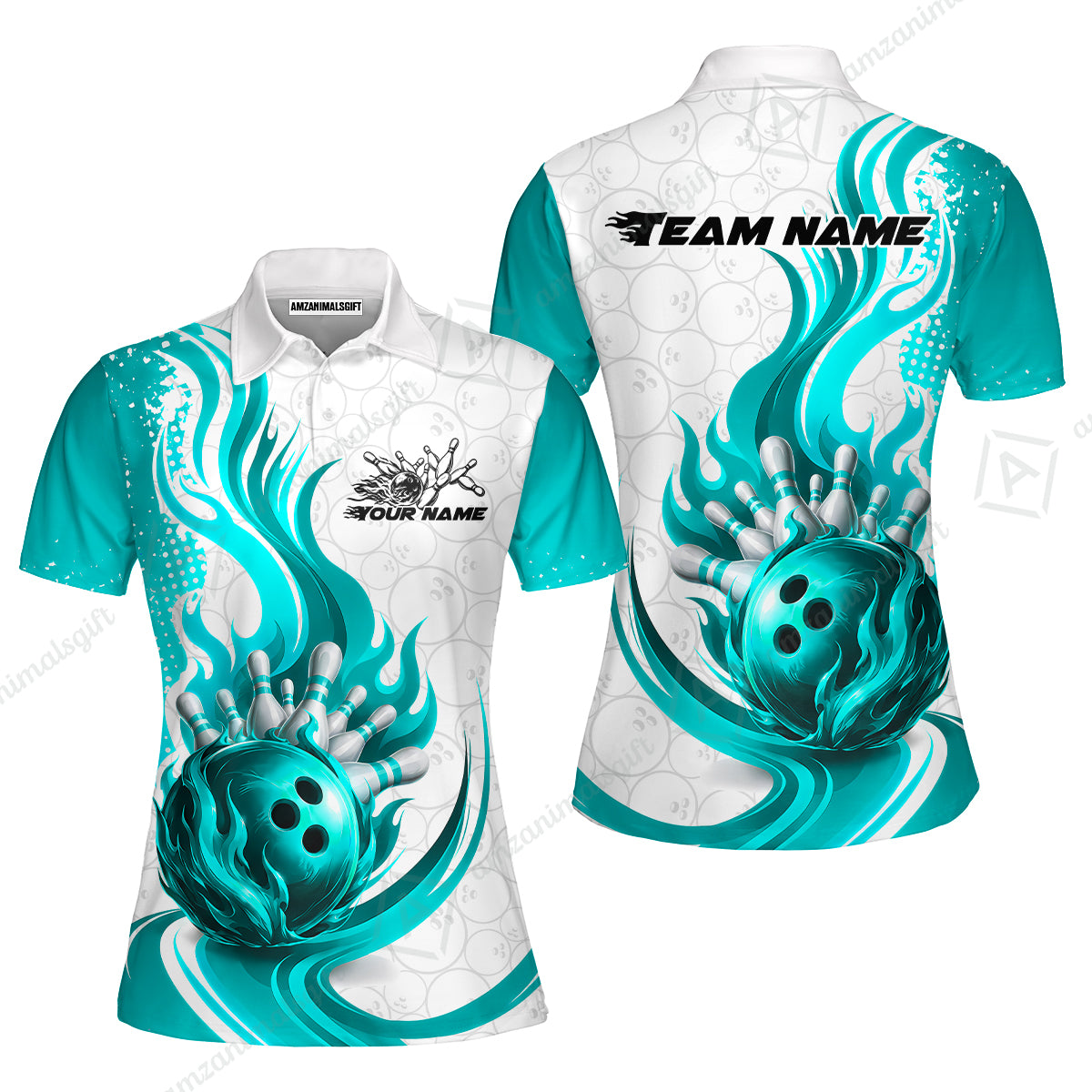 Women Polo||Cyan