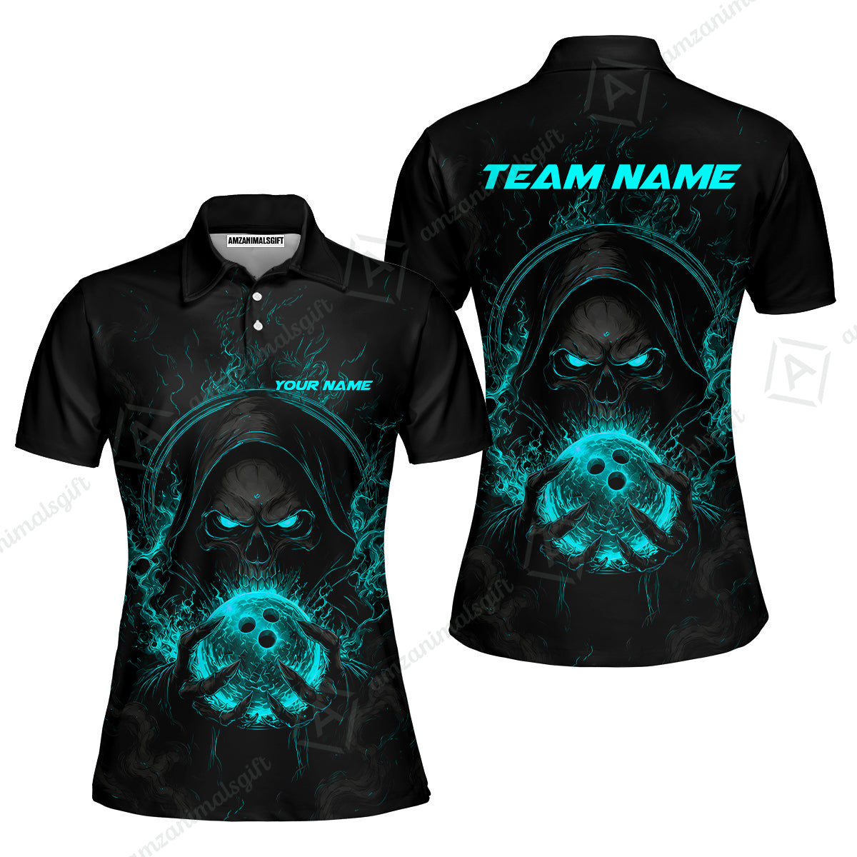 Women Polo||Cyan