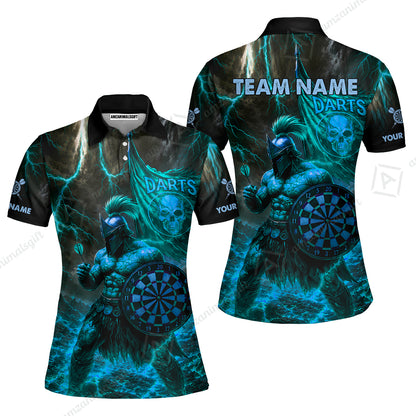 Women Polo Shirt||Cyan