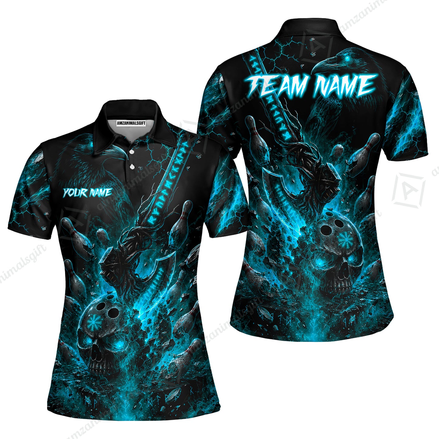 Women Polo||Cyan