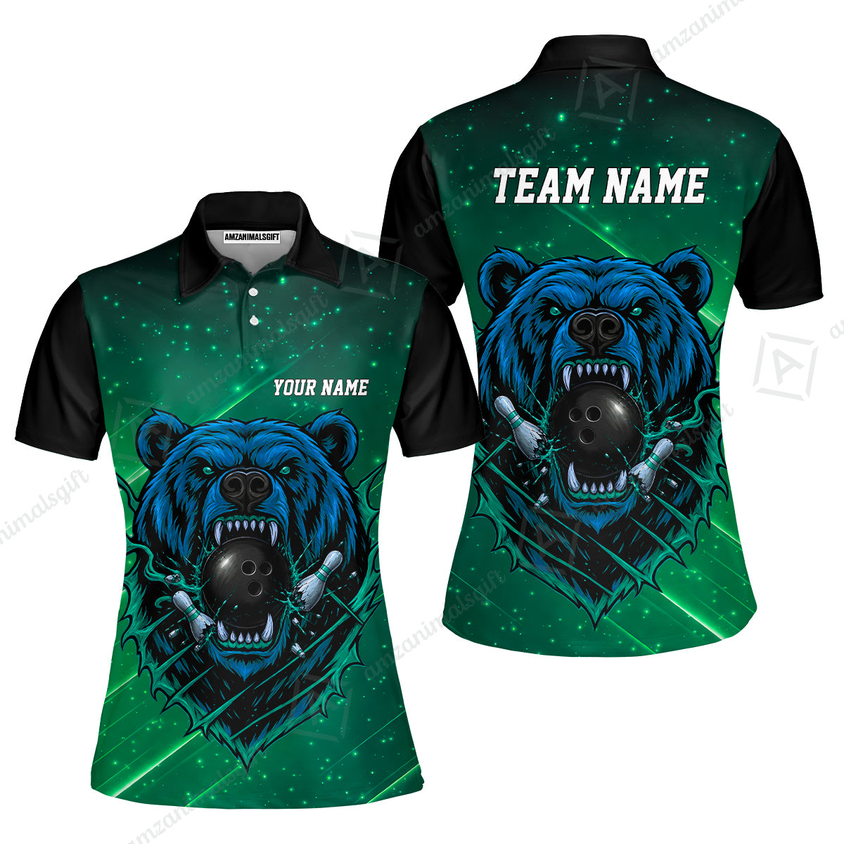 Women Polo||Green