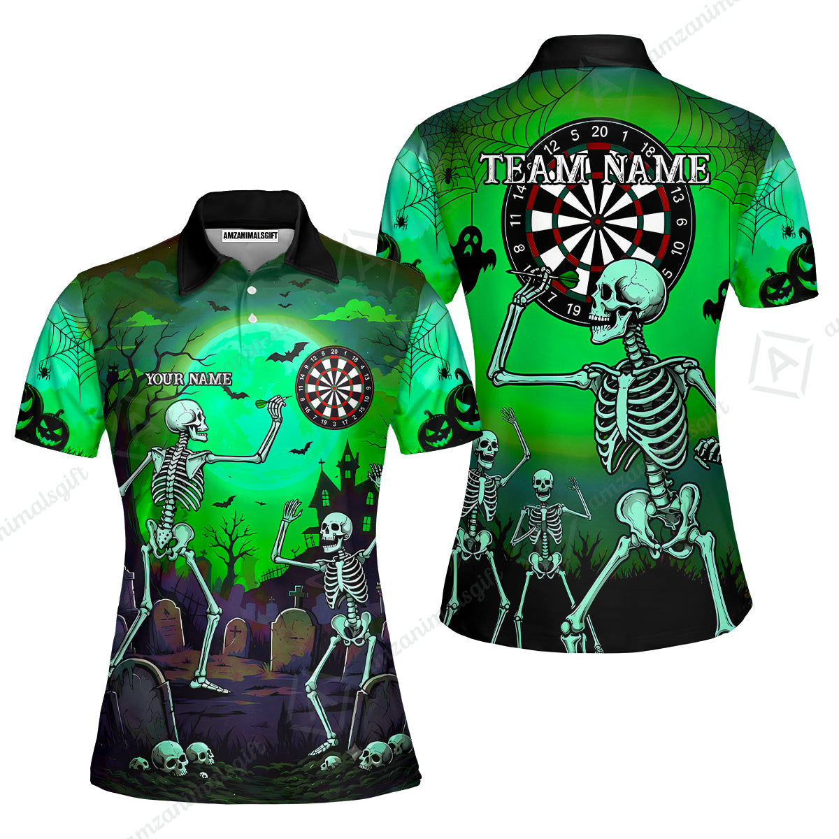 Women Polo Shirt||Green