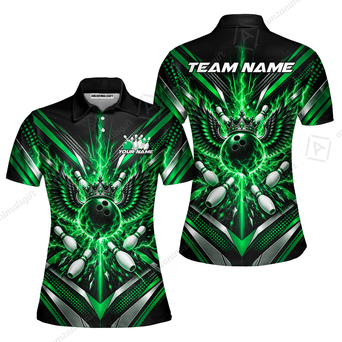 Women Polo||Green
