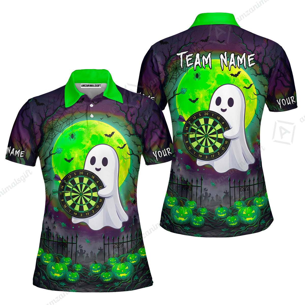 Women Polo Shirt||Green
