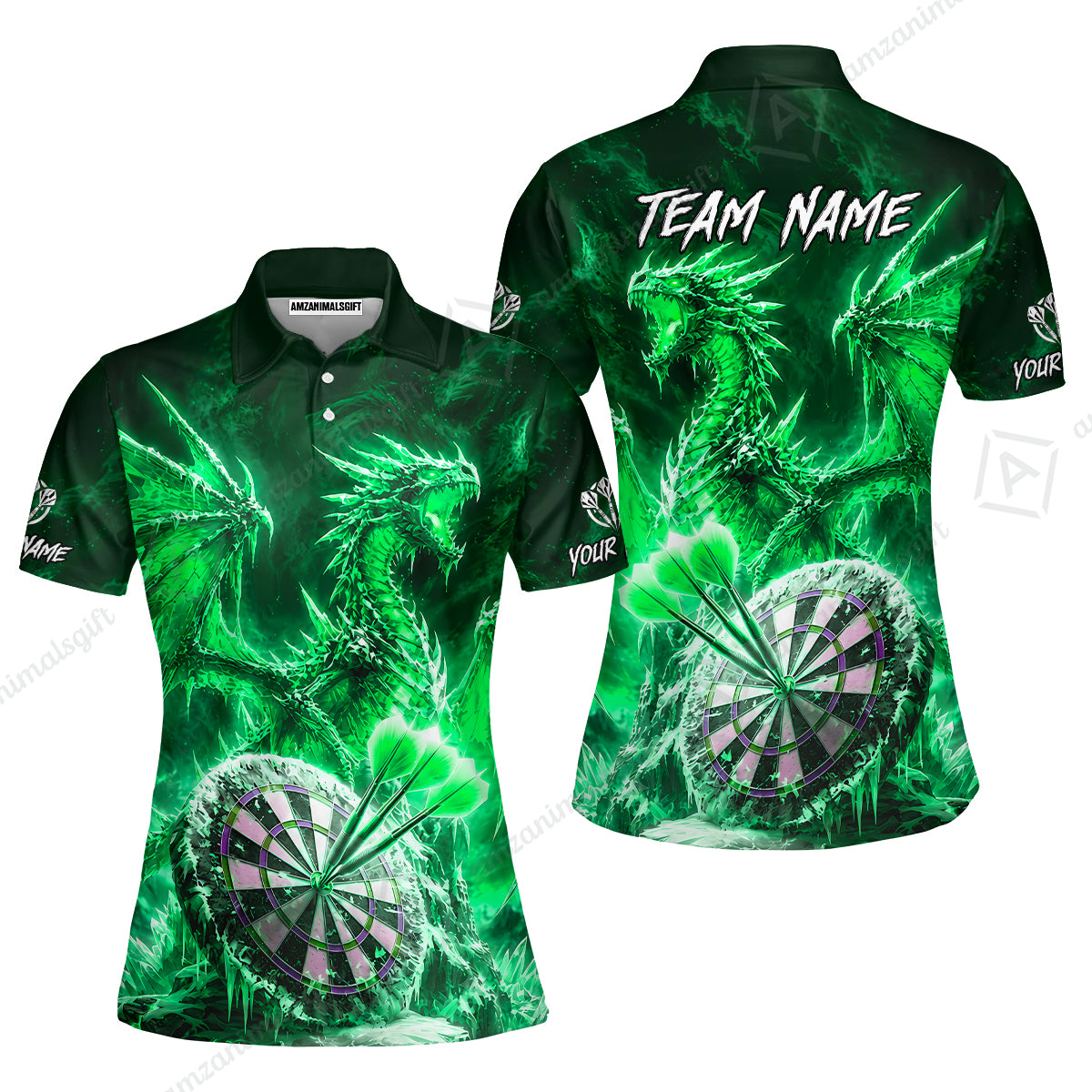 Women Polo Shirt||Green