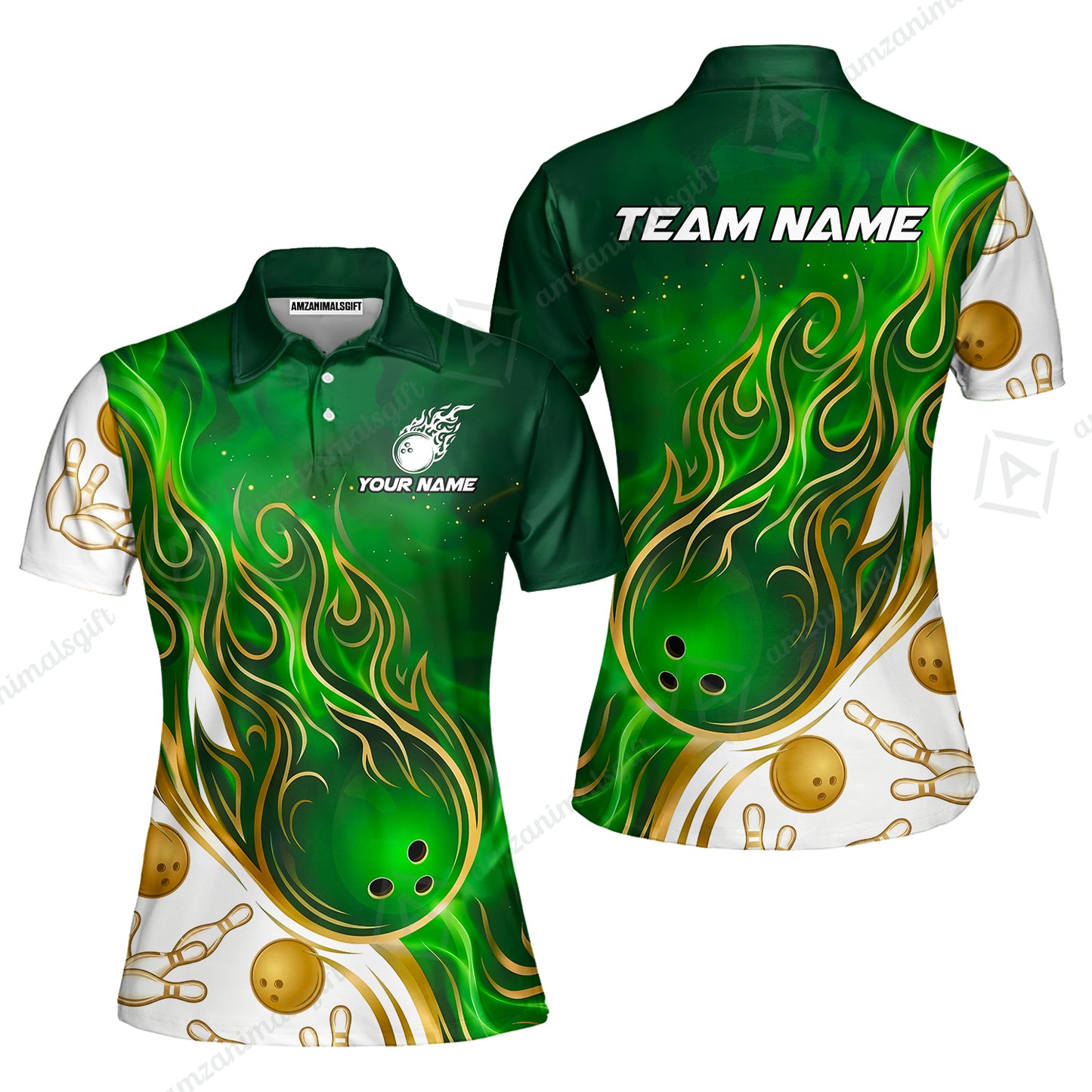 Women Polo||Green