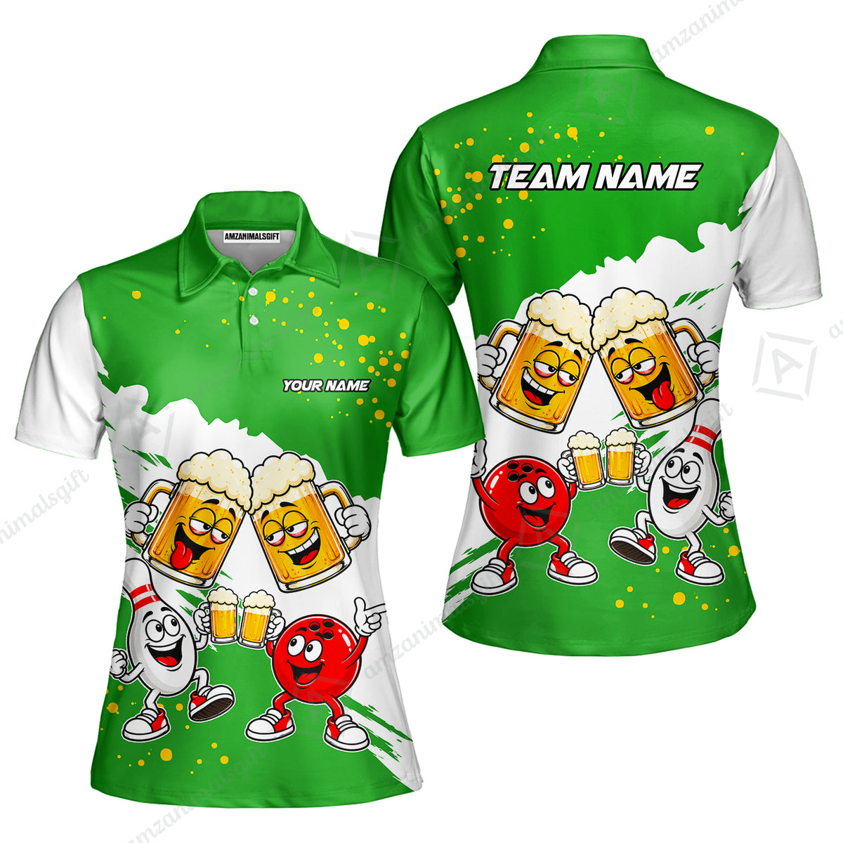 Women Polo||Green