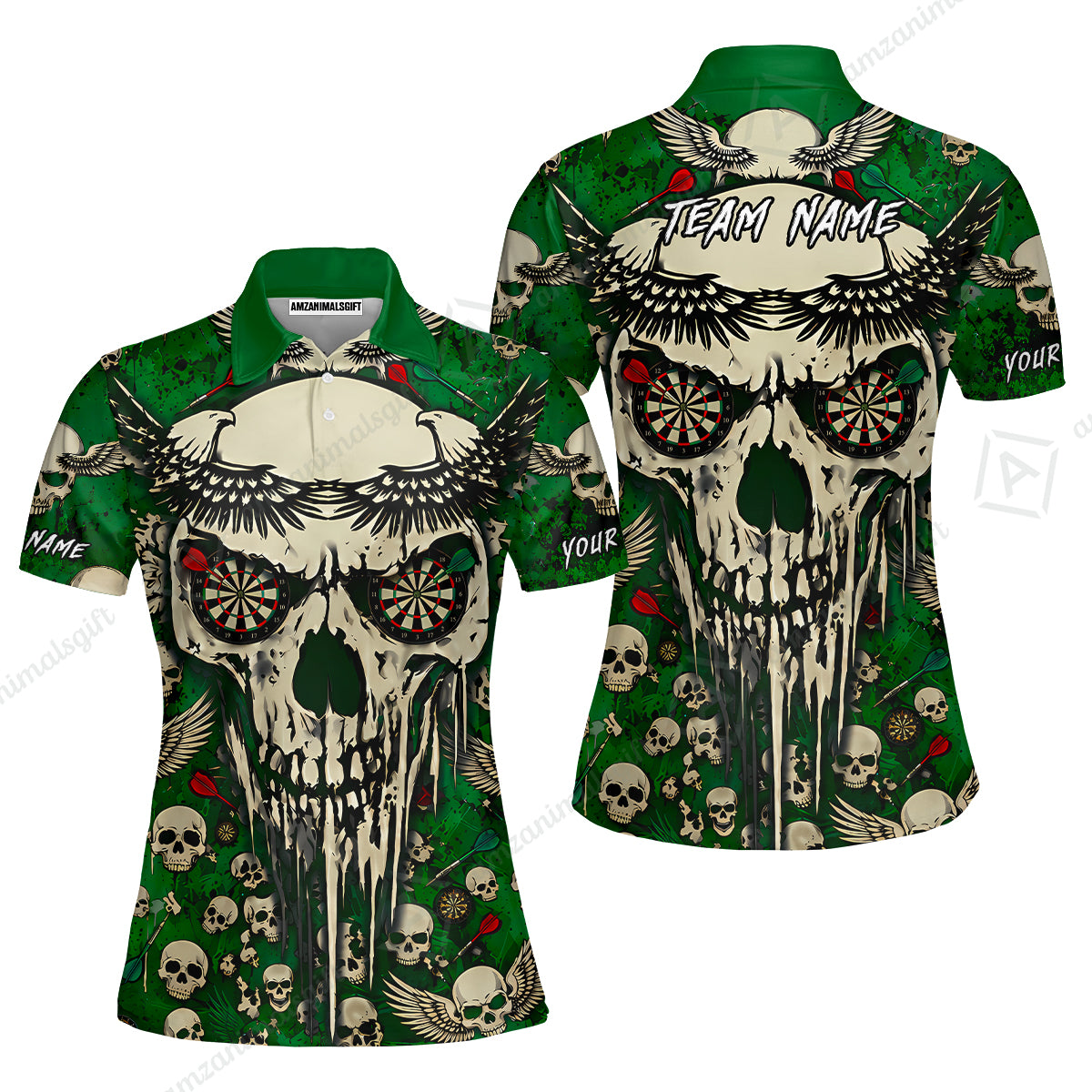 Women Polo Shirt||Green