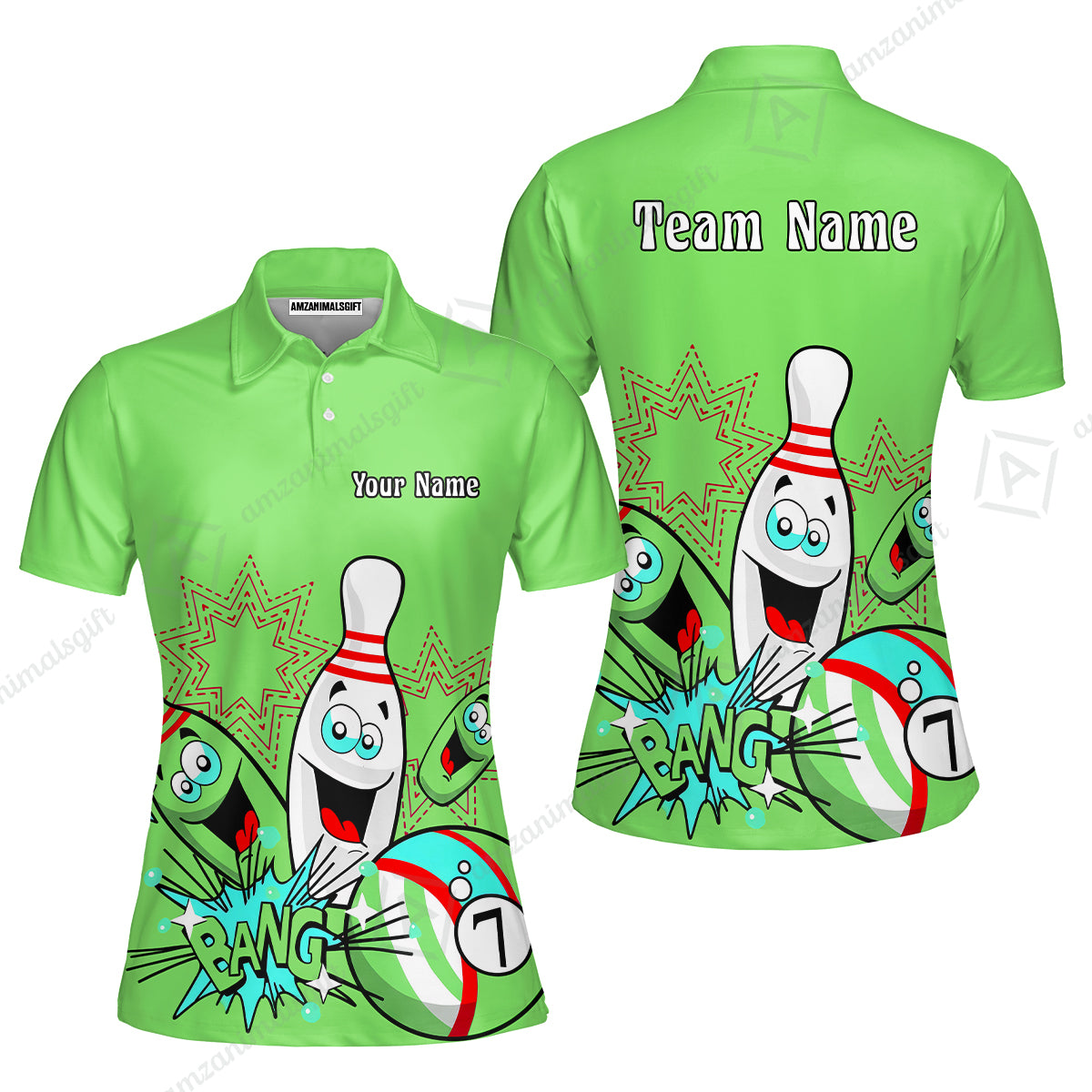 Women Polo||Green