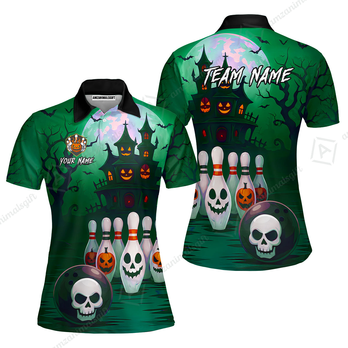 Women Polo||Green