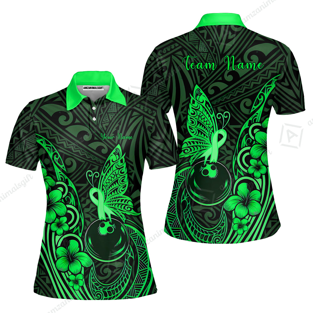 Women Polo||Green