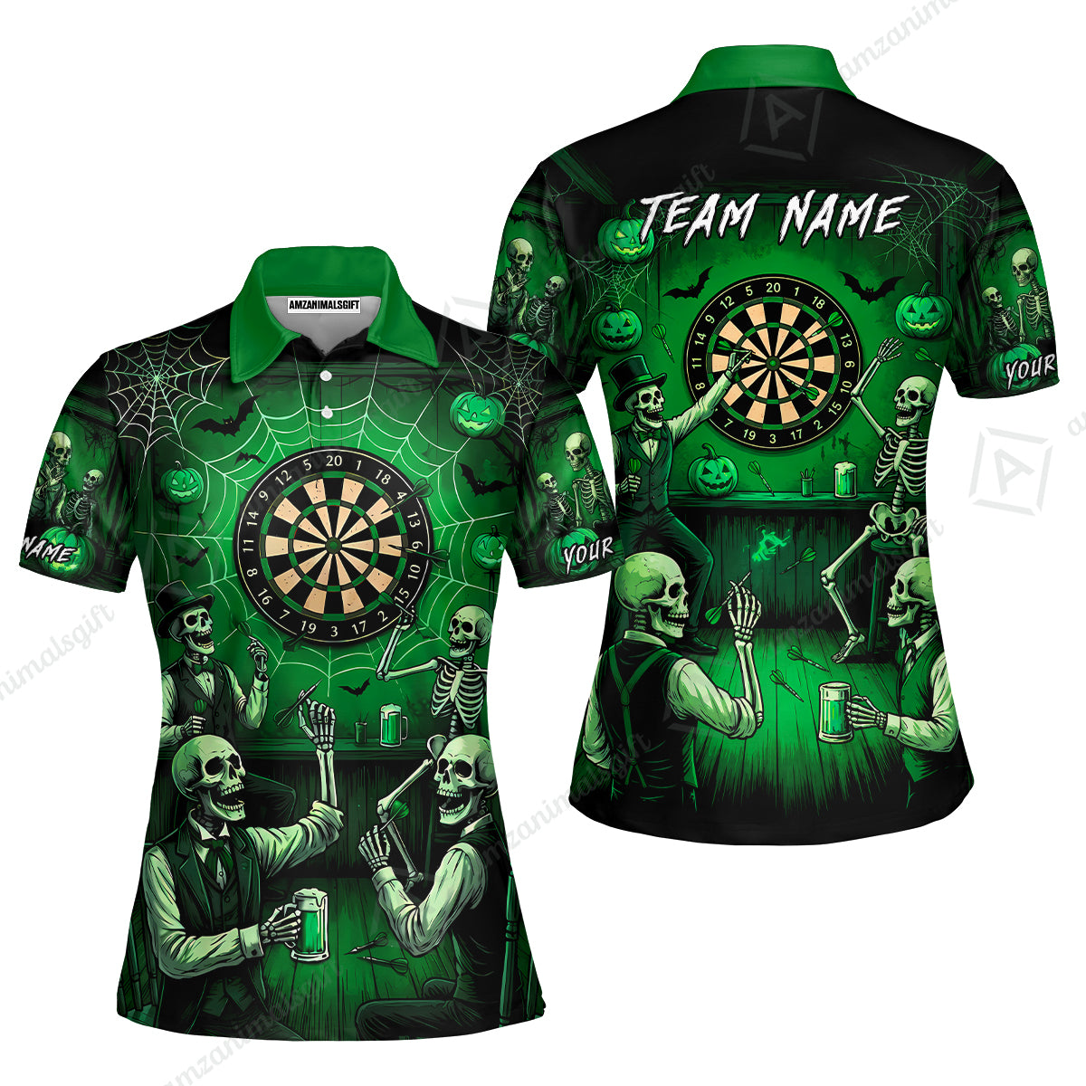 Women Polo Shirt||Green