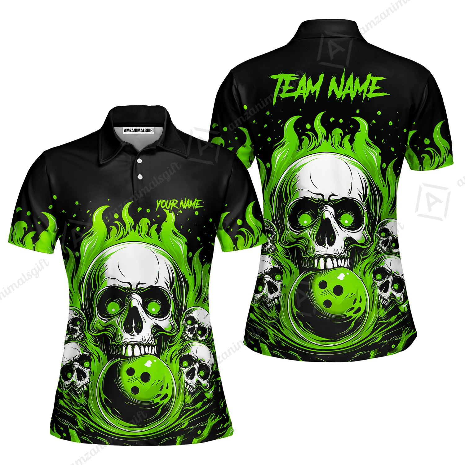 Women Polo||Green