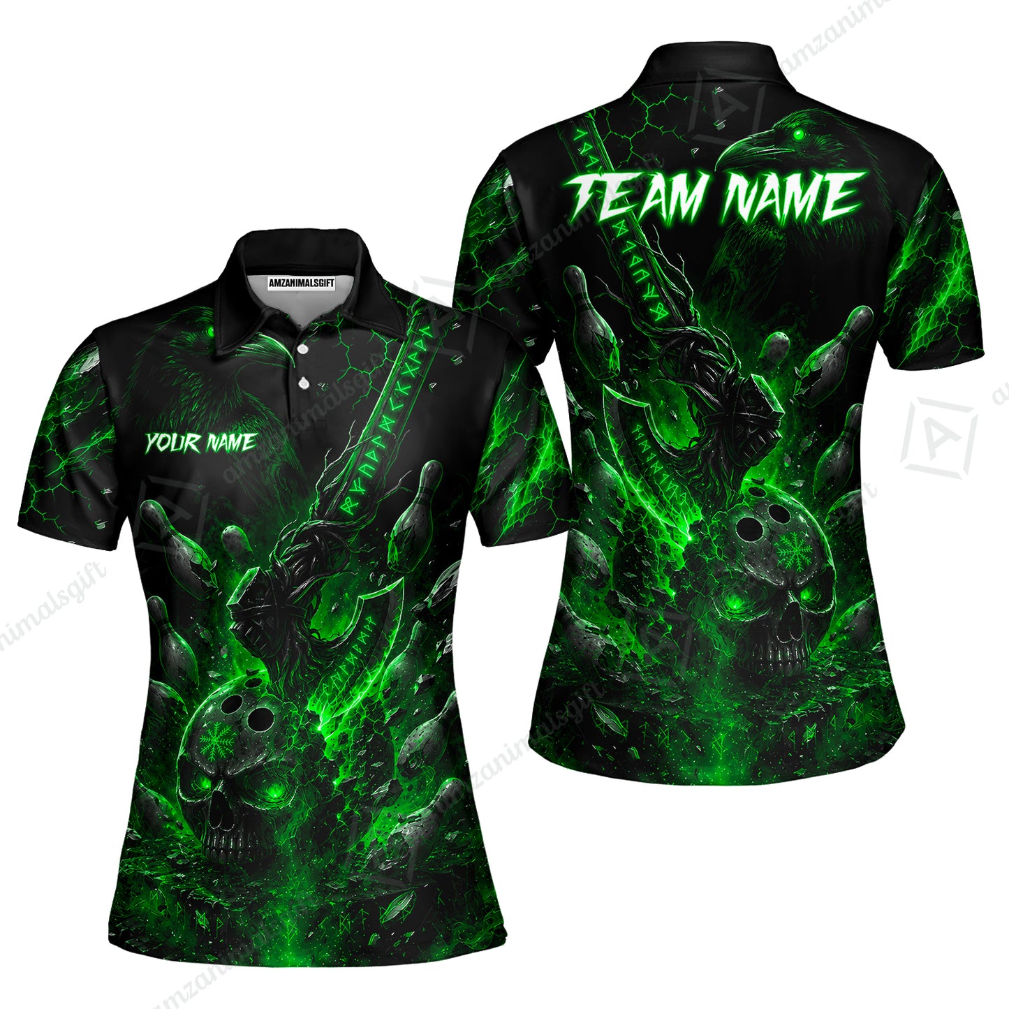 Women Polo||Green