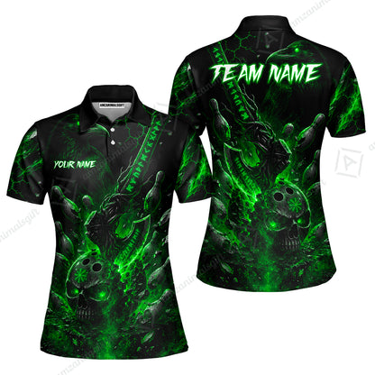 Women Polo||Green