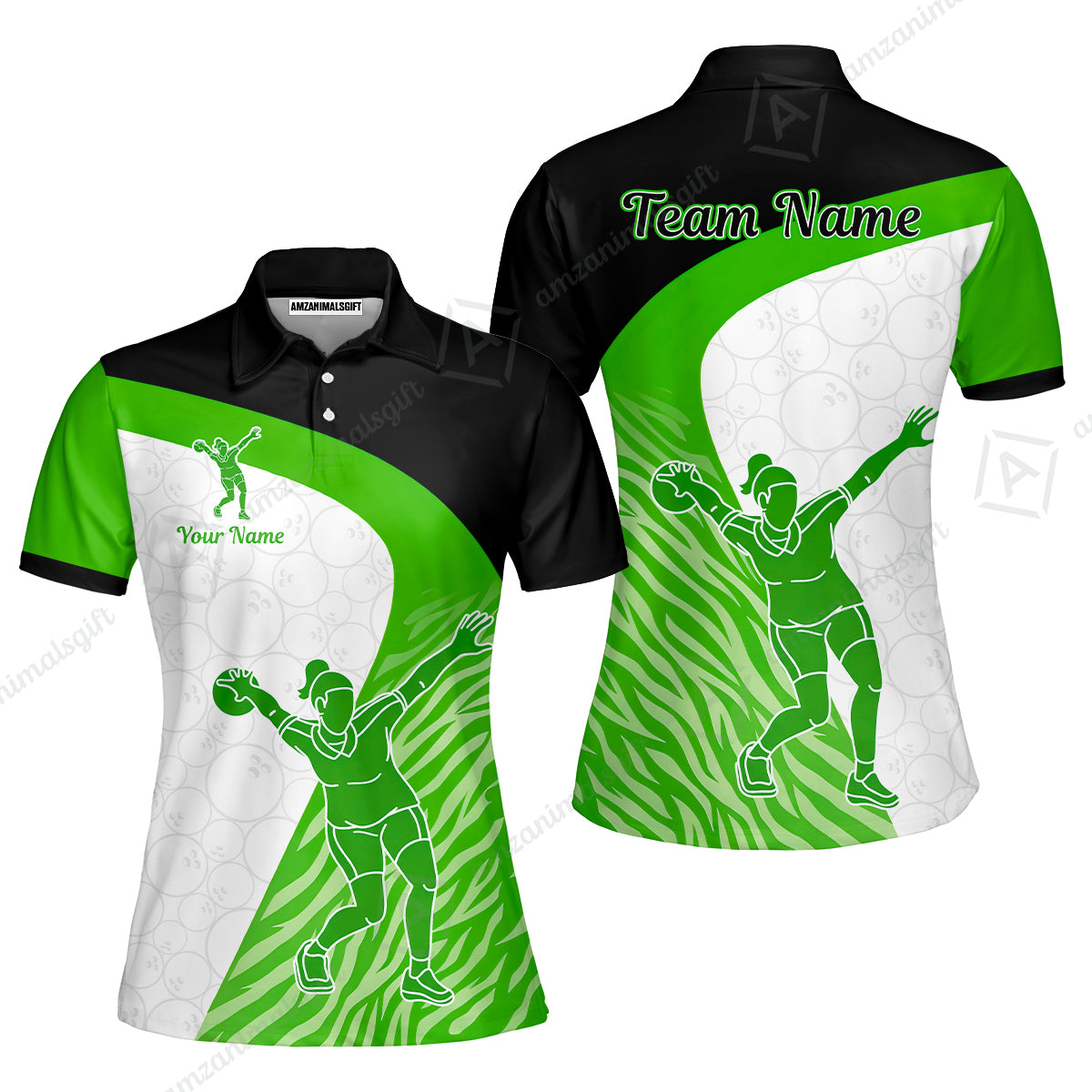 Women Polo||Green