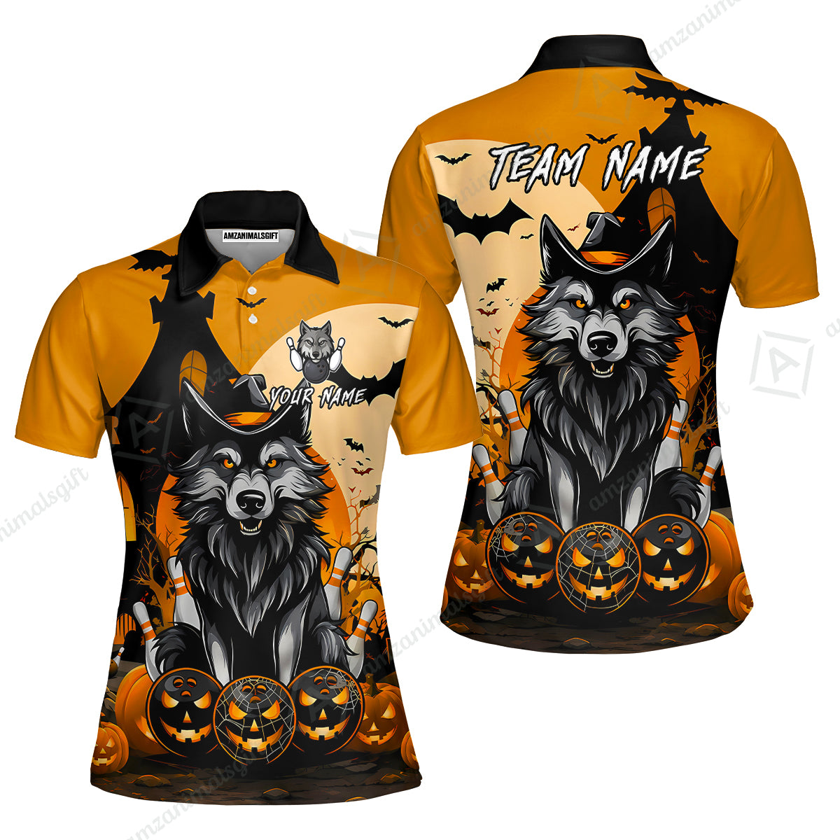Women Polo||Orange