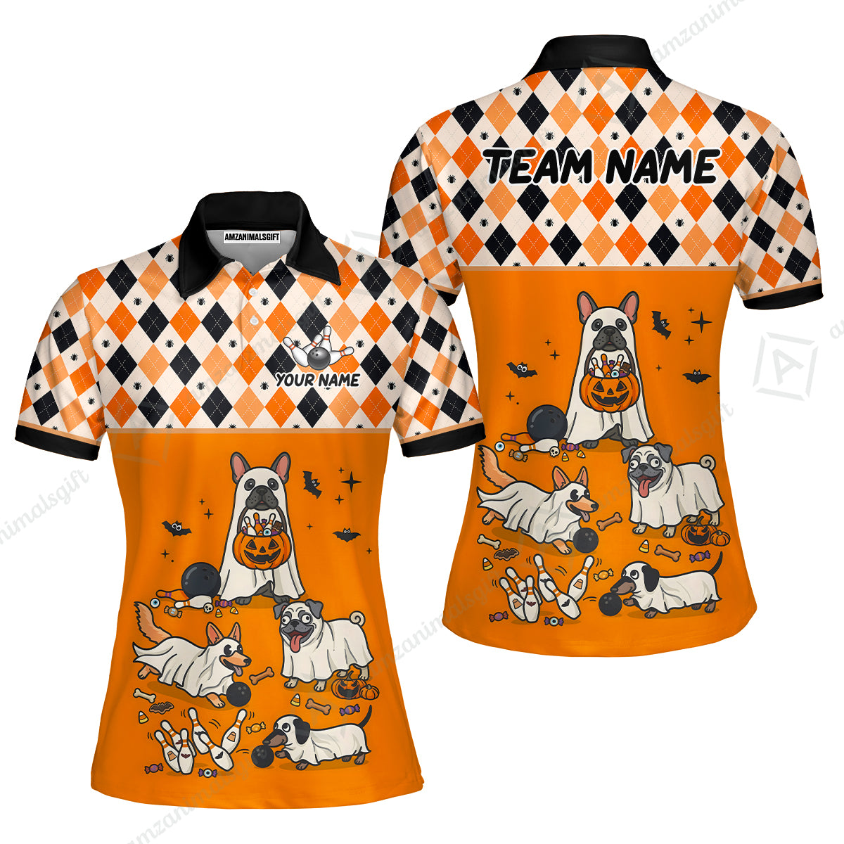 Women Polo||Orange