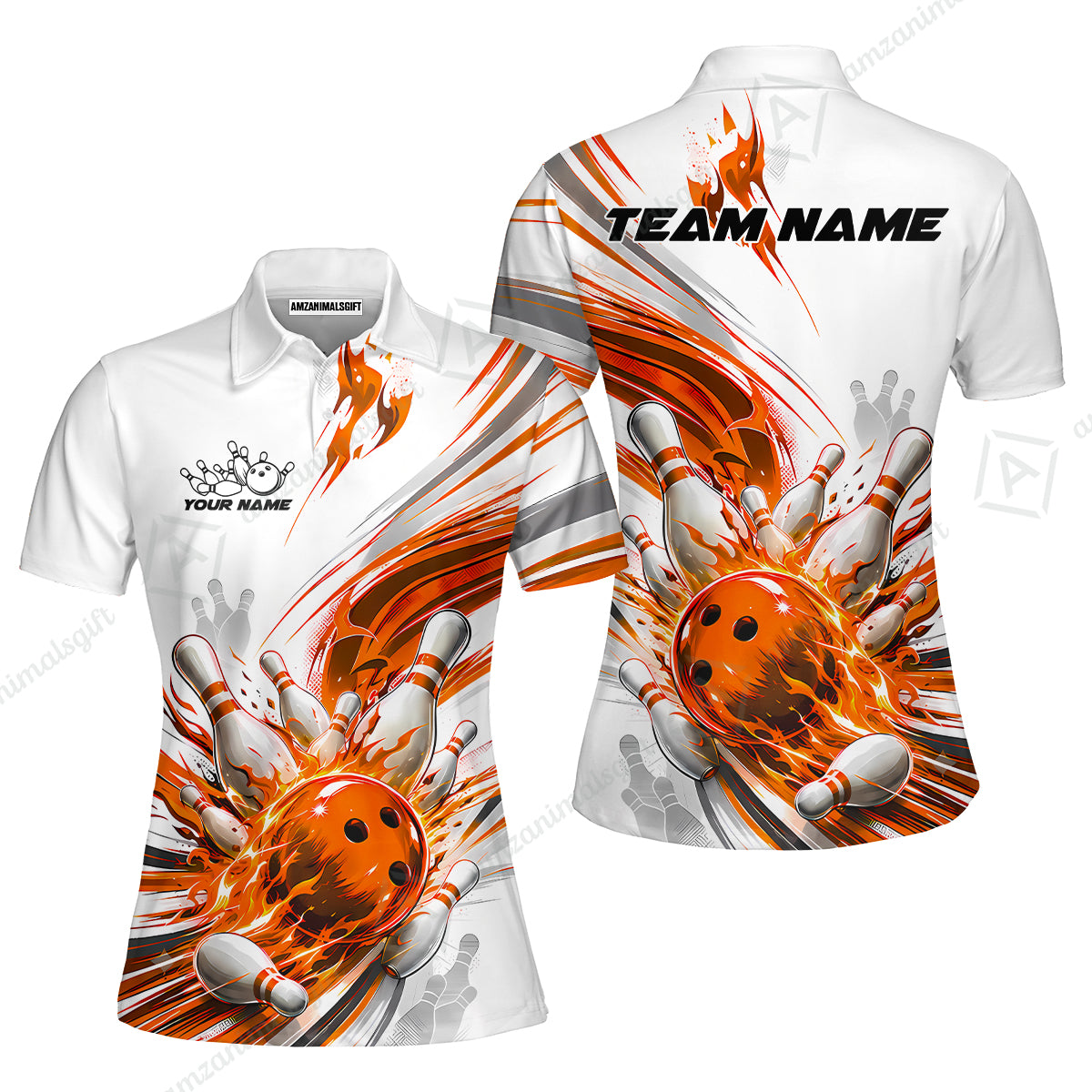 Women Polo||Orange