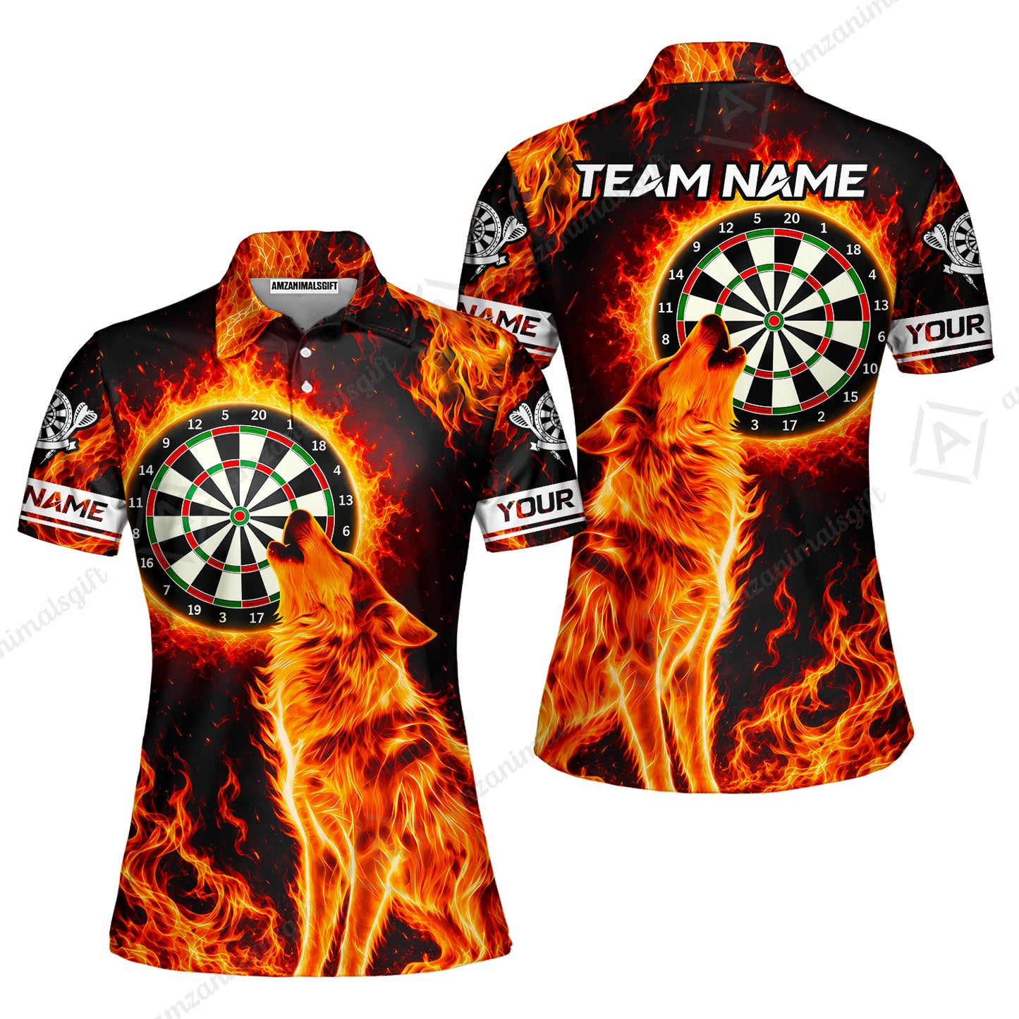 Women Polo Shirt||Orange