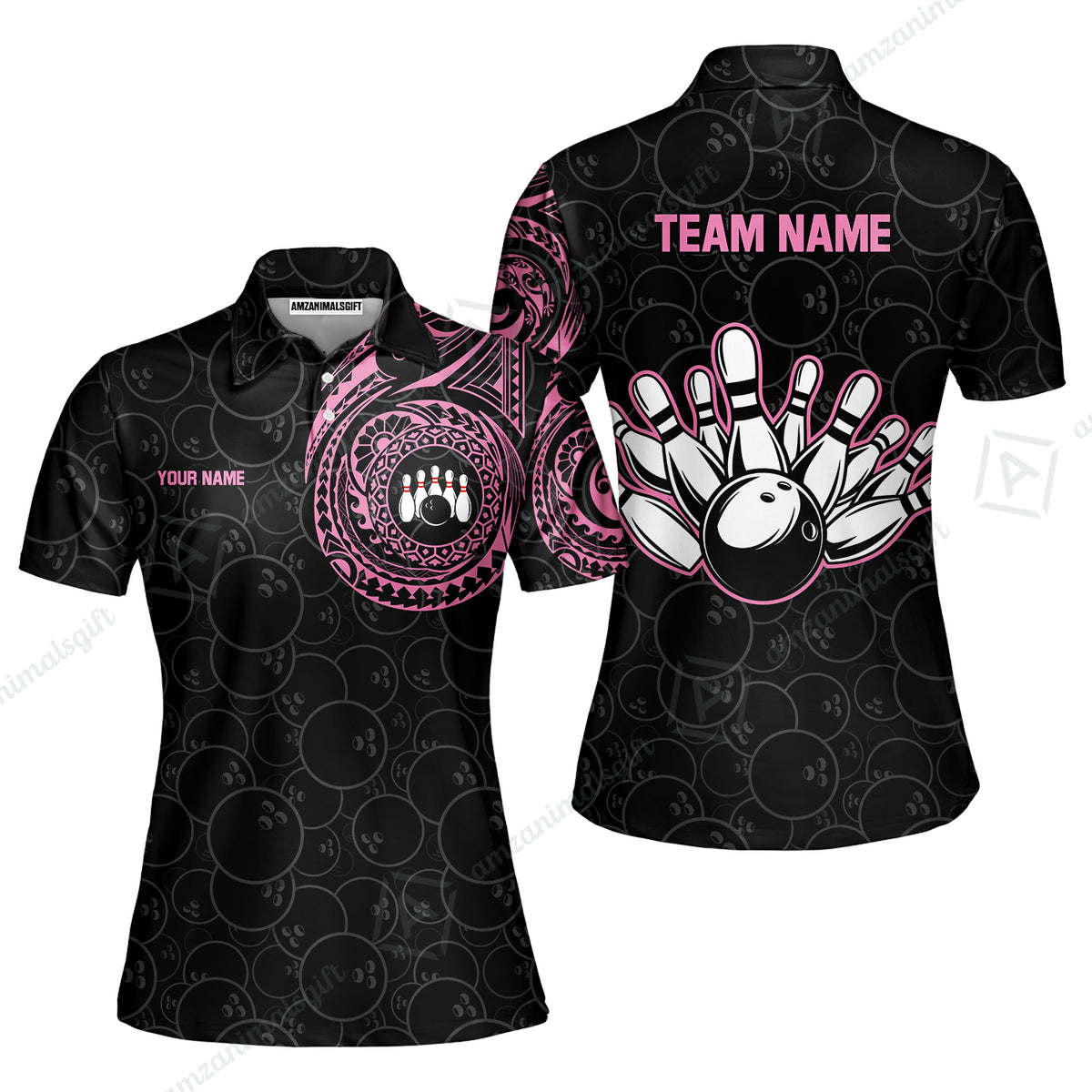 Women Polo||Pink