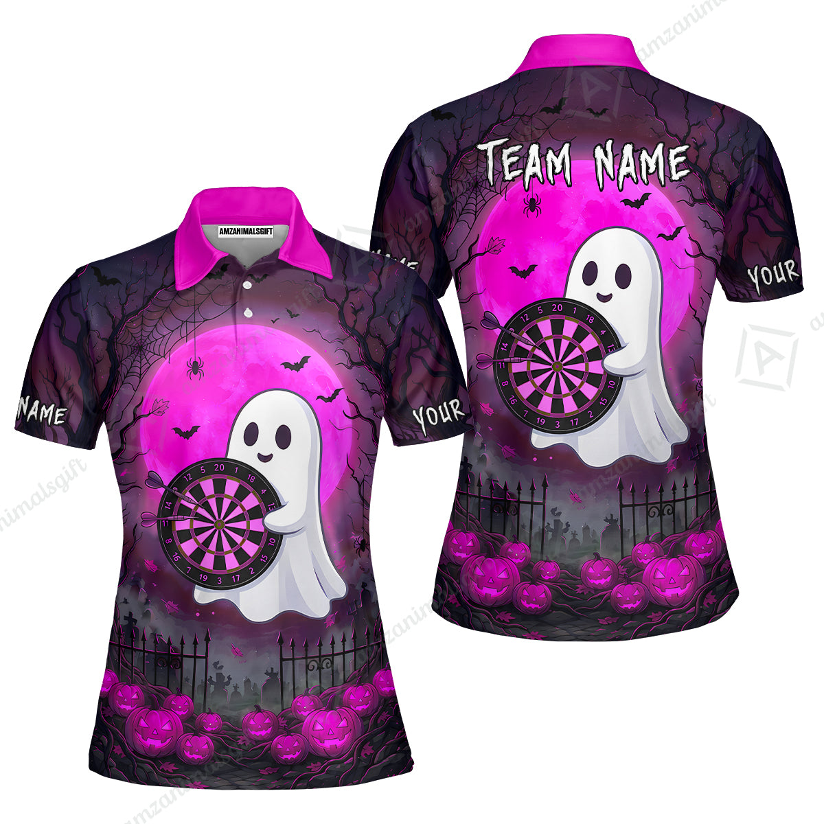 Women Polo Shirt||Pink