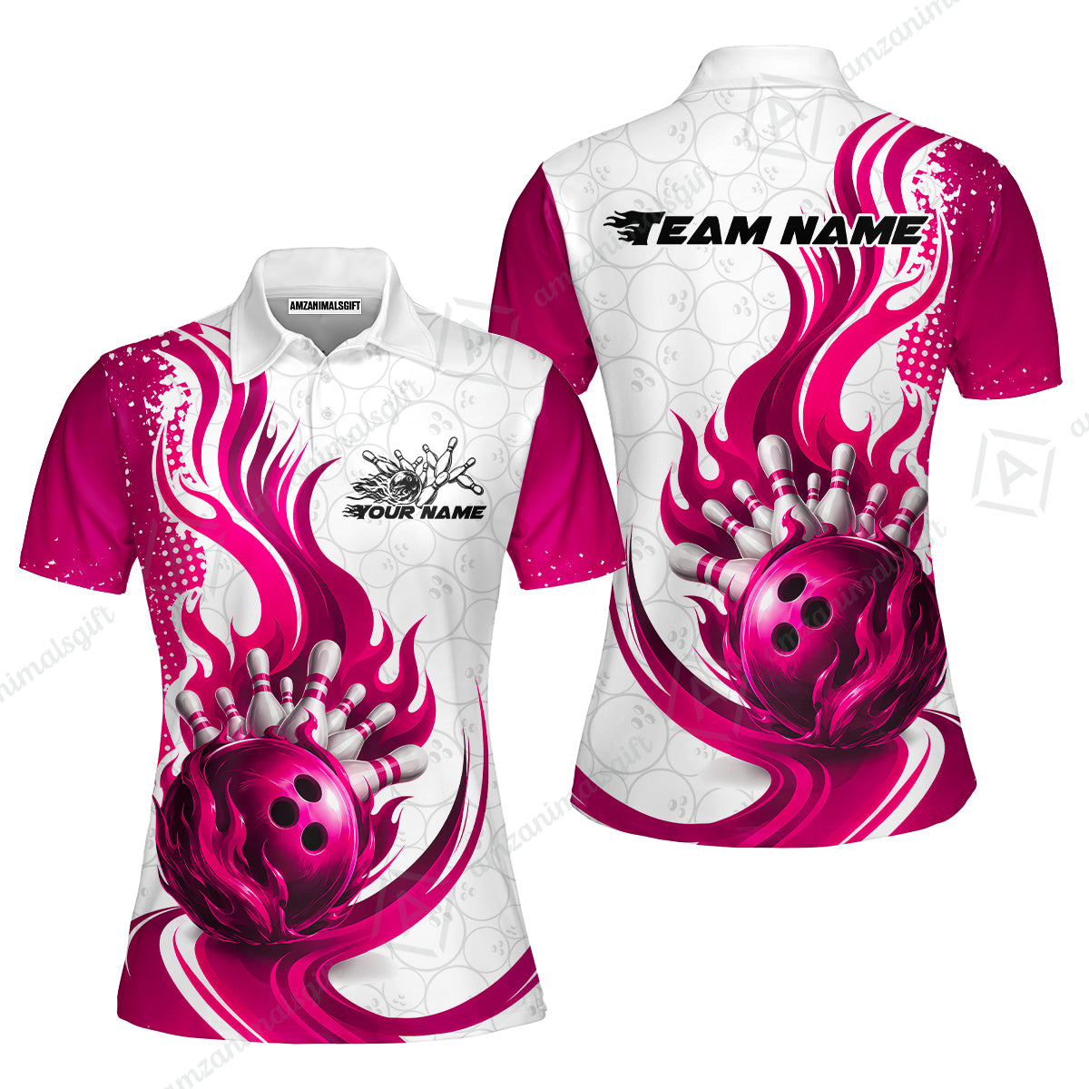 Women Polo||Pink